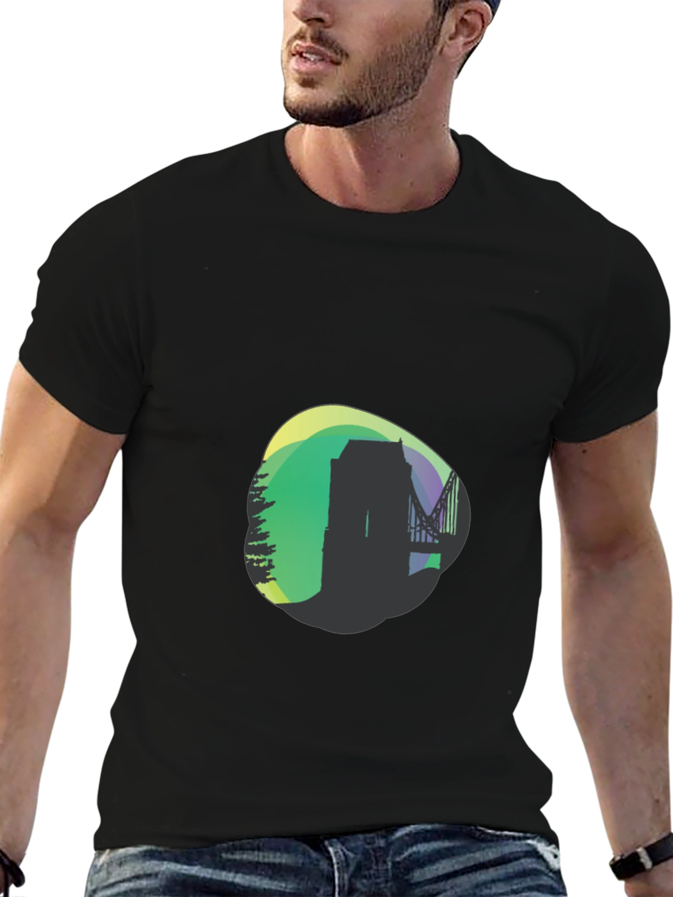 Modern Silhouette Graphic Tee