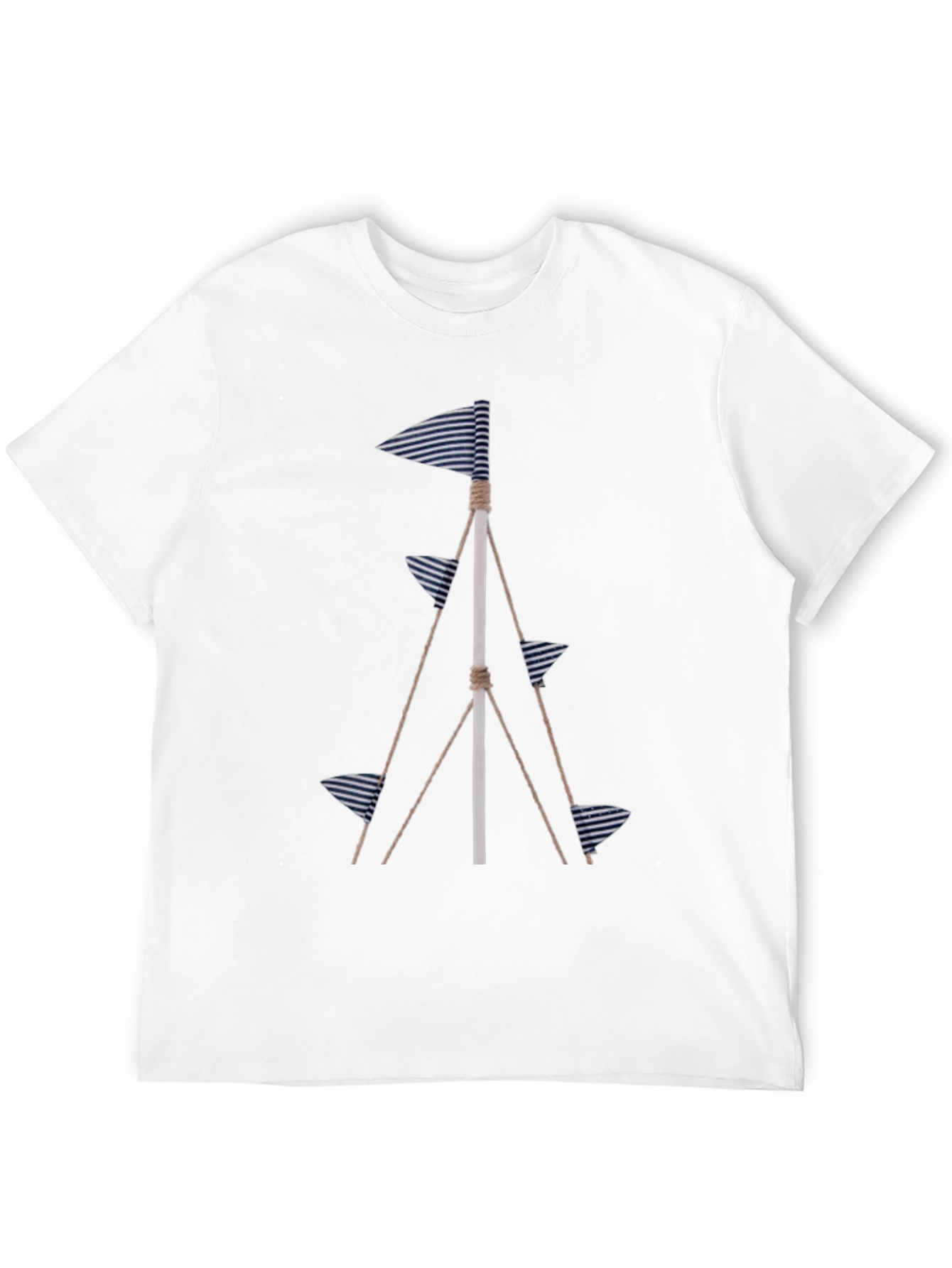 Nautical Flags Graphic Tee - Coastal Style