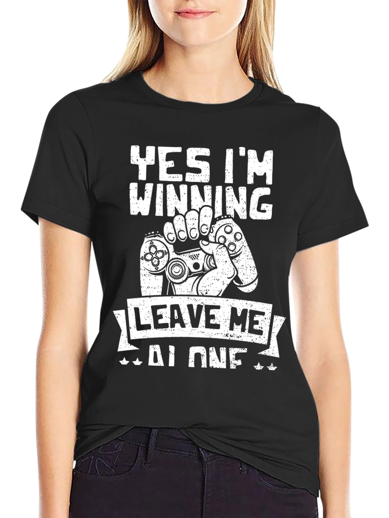 Gamer T-Shirt - Yes Im Winning Leave Me Alone
