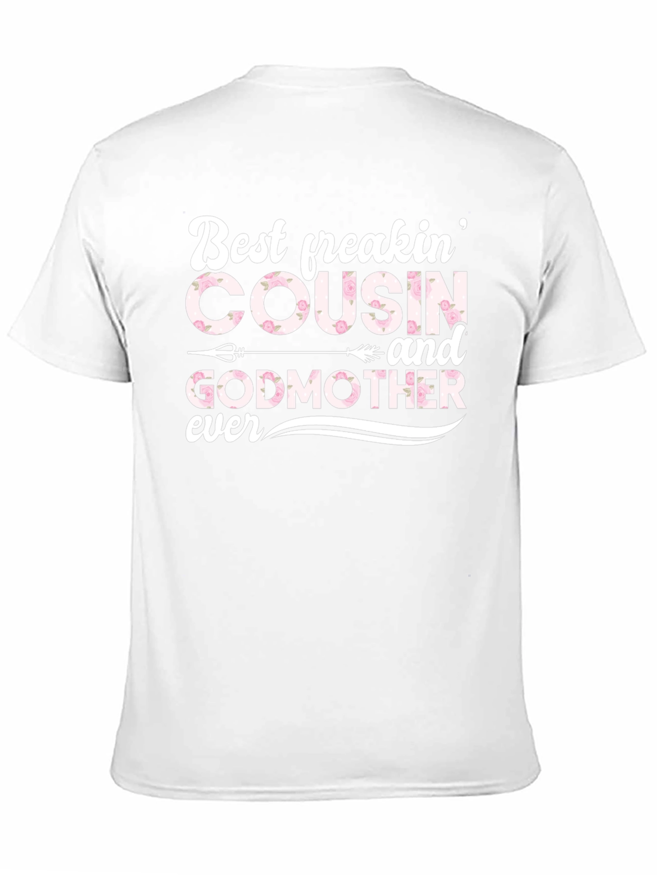 Best Cousin and Godmother Ever Black T-Shirt