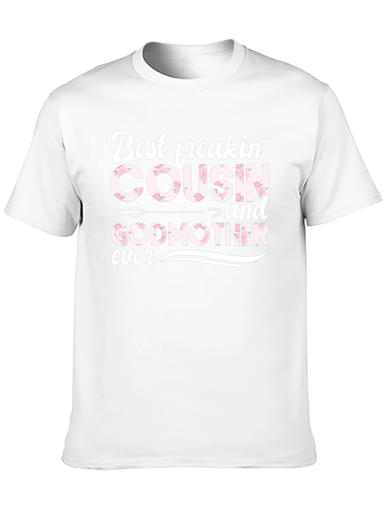 Best Cousin and Godmother Ever Black T-Shirt