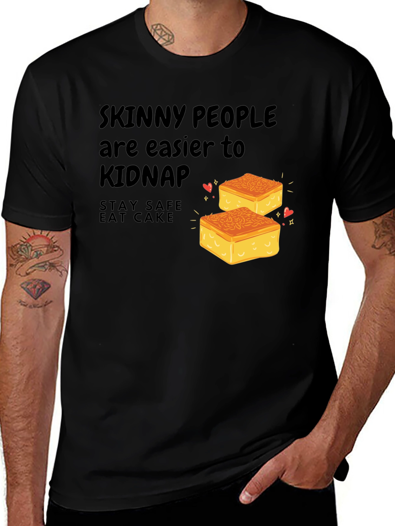 Eat Cake Graphic T-Shirt