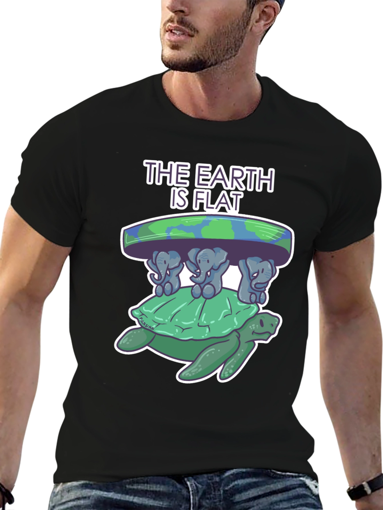 Flat Earth Turtle T-Shirt