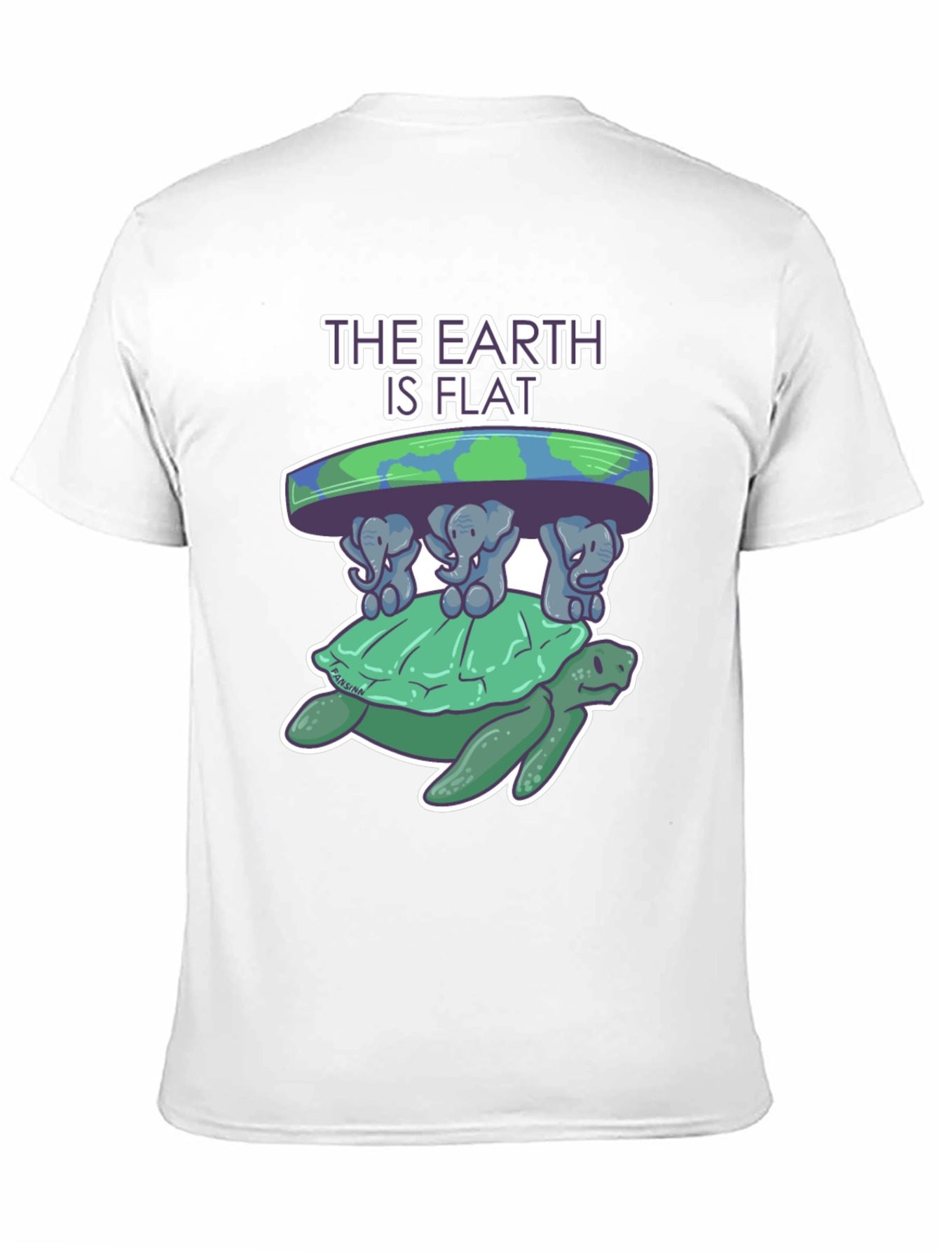 Flat Earth Turtle T-Shirt