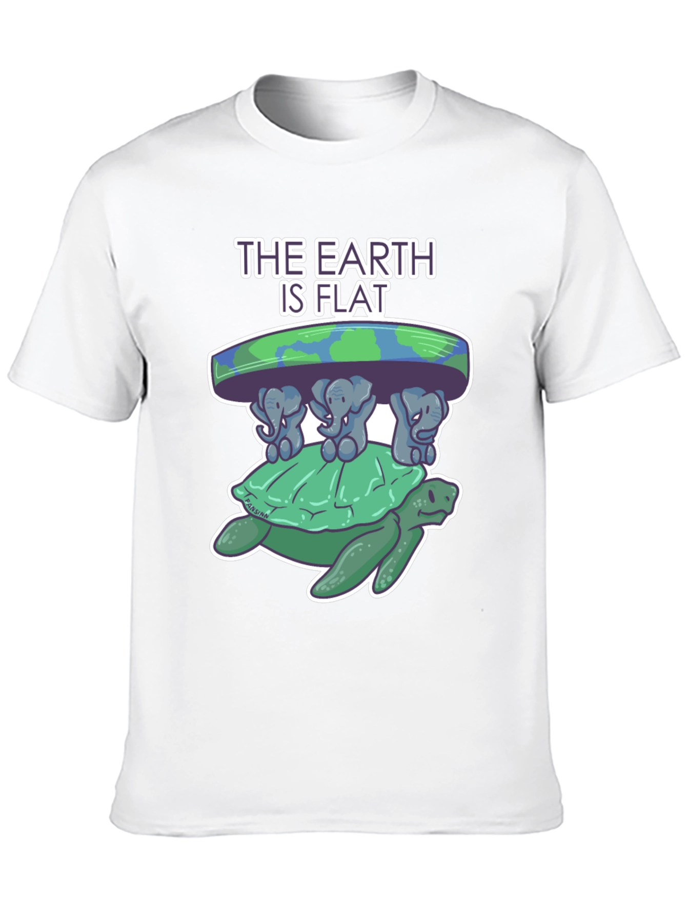Flat Earth Turtle T-Shirt