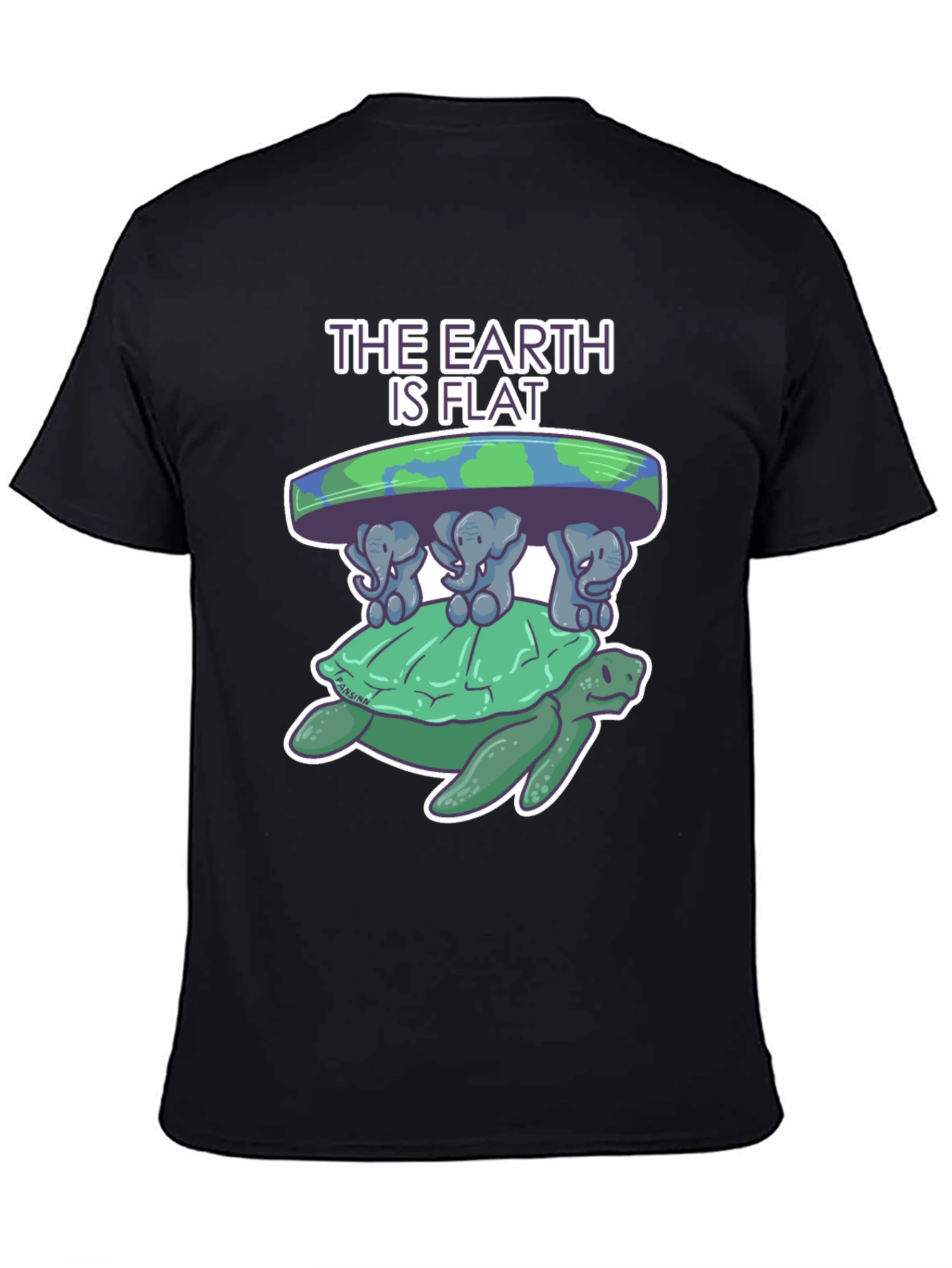 Flat Earth Turtle T-Shirt