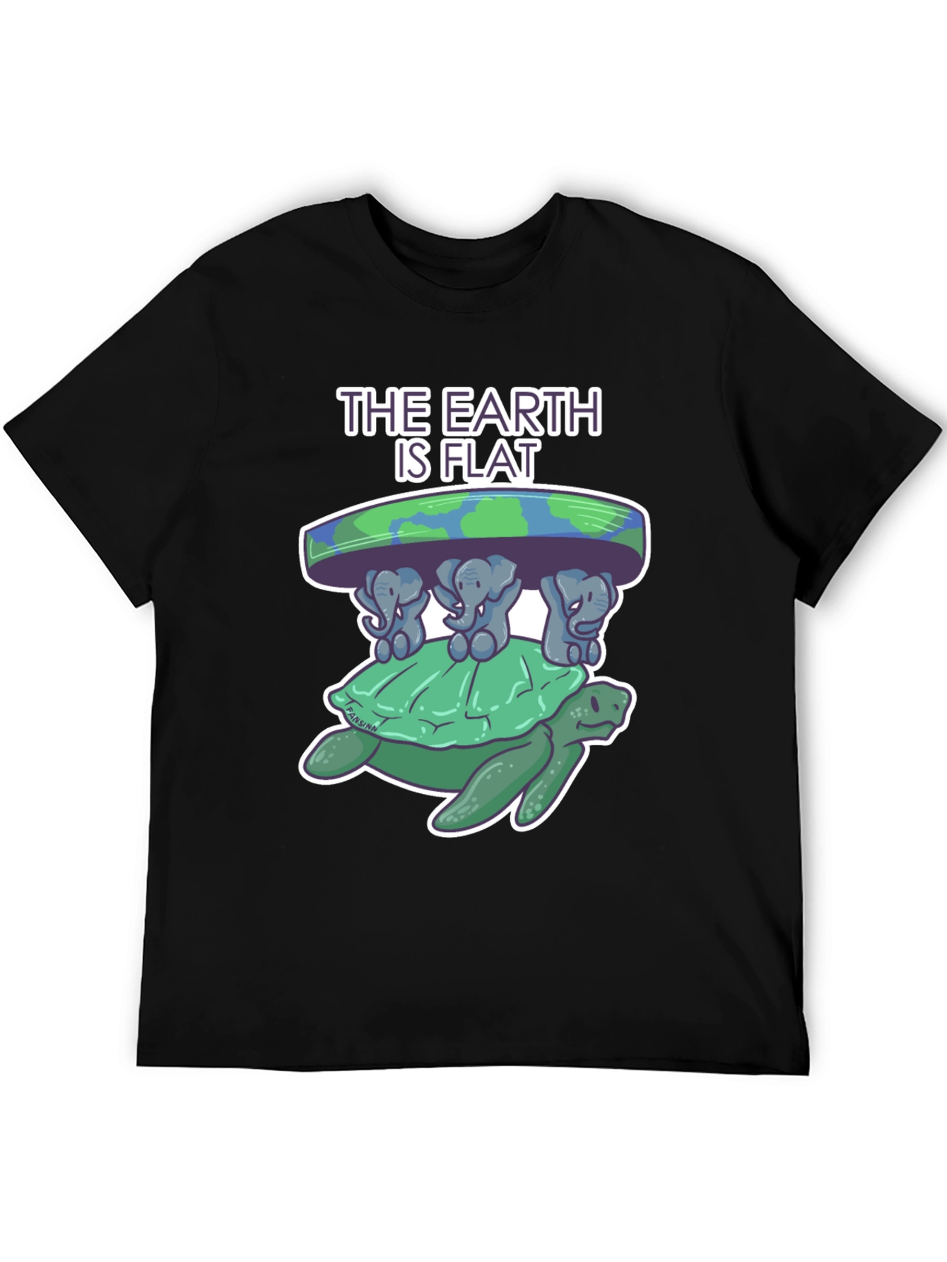 Flat Earth Turtle T-Shirt