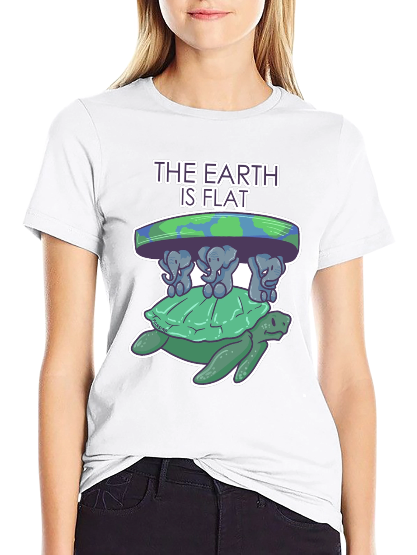 Flat Earth Turtle T-Shirt