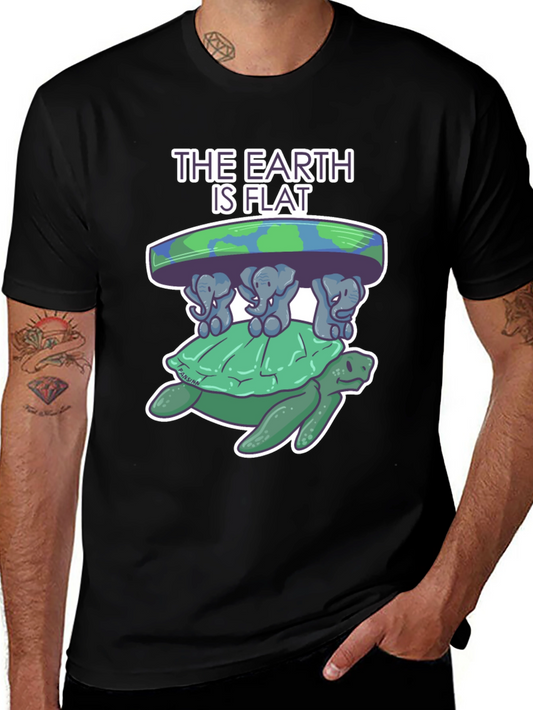 Flat Earth Turtle T-Shirt