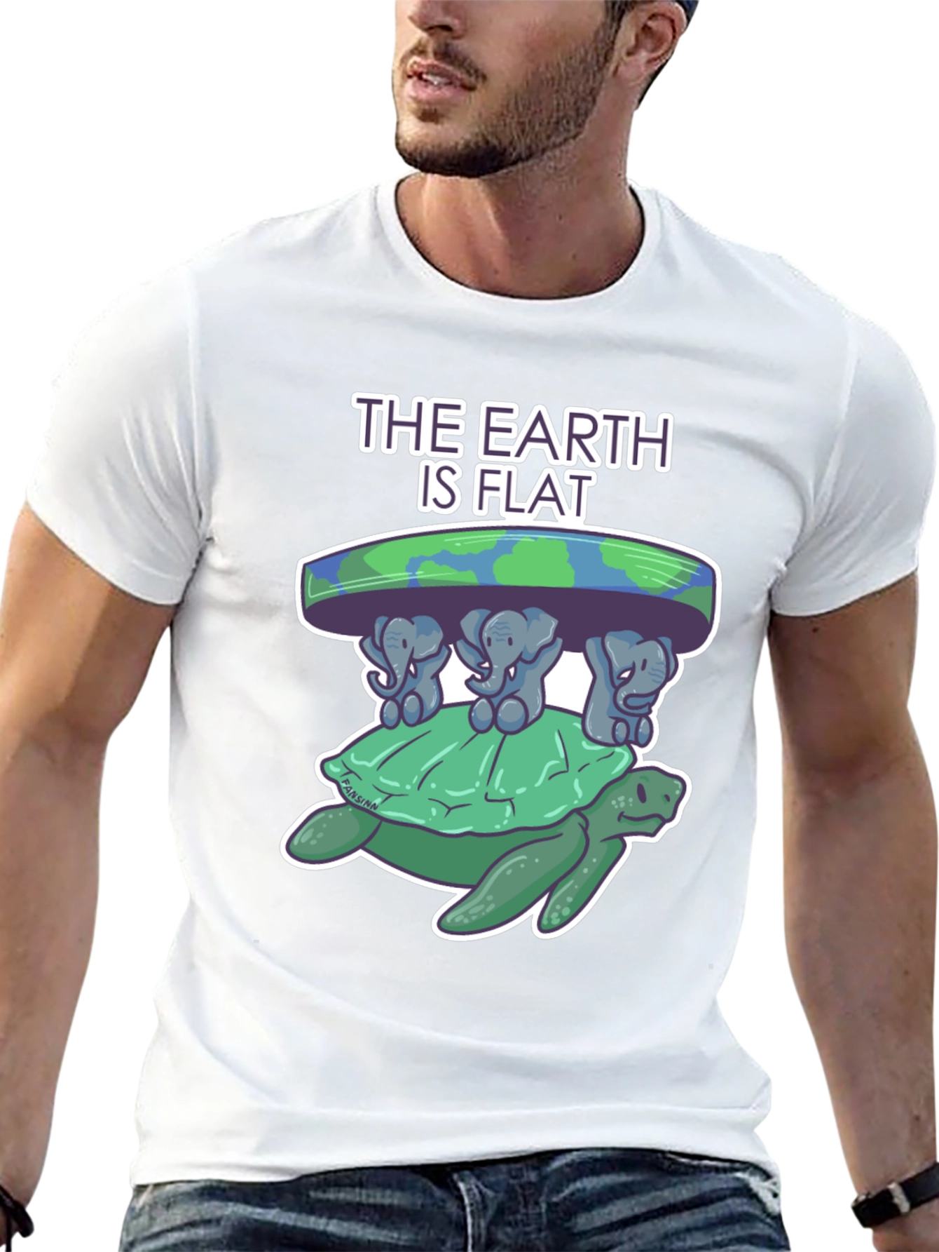 Flat Earth Turtle T-Shirt