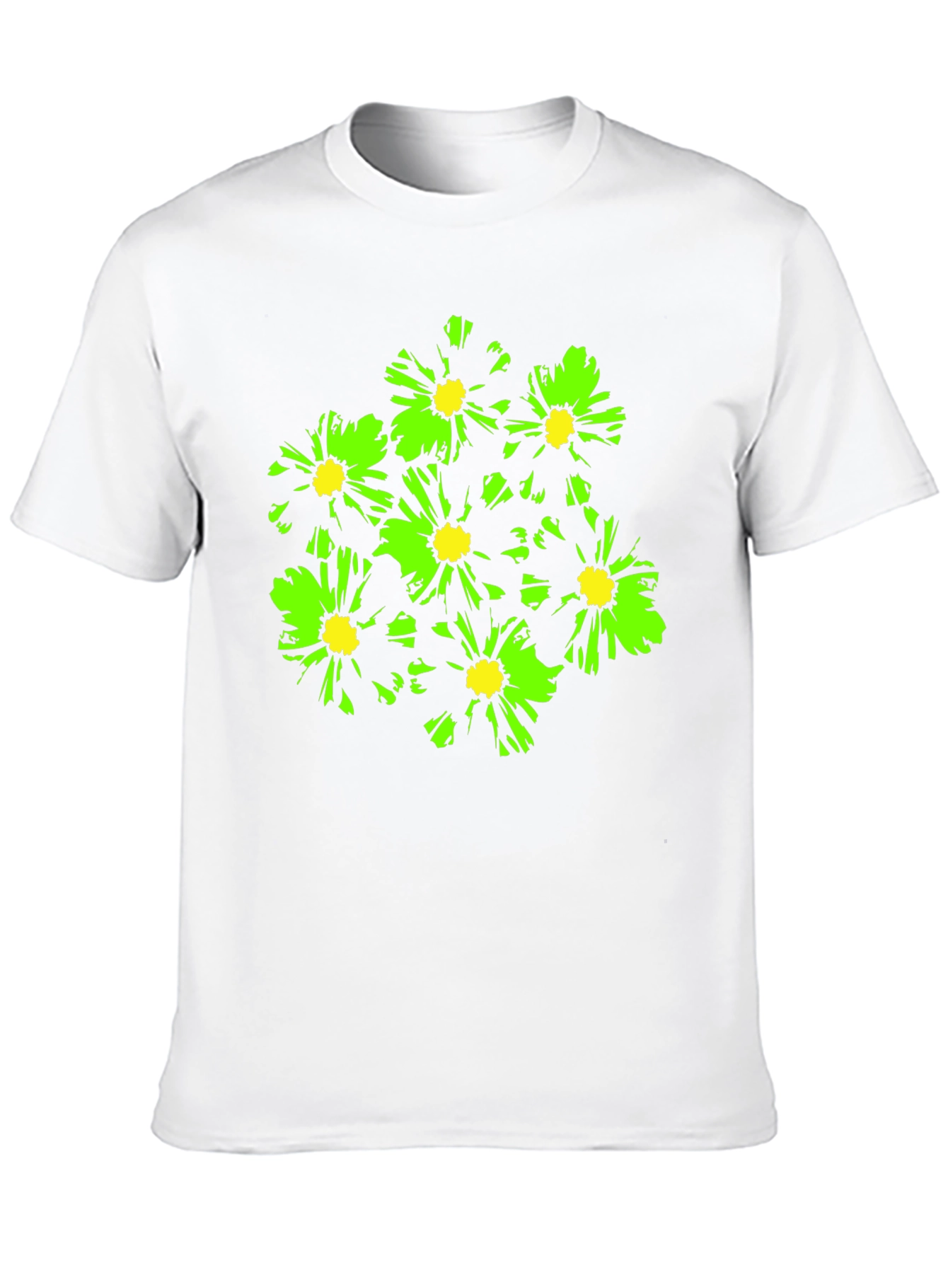 Bold Floral Graphic T-Shirt - Black