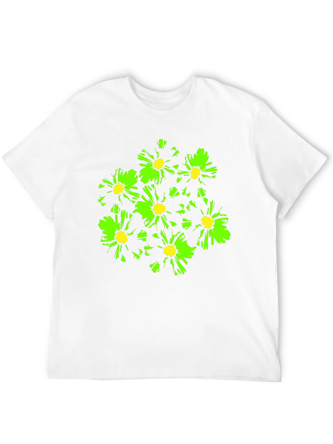 Bold Floral Graphic T-Shirt - Black