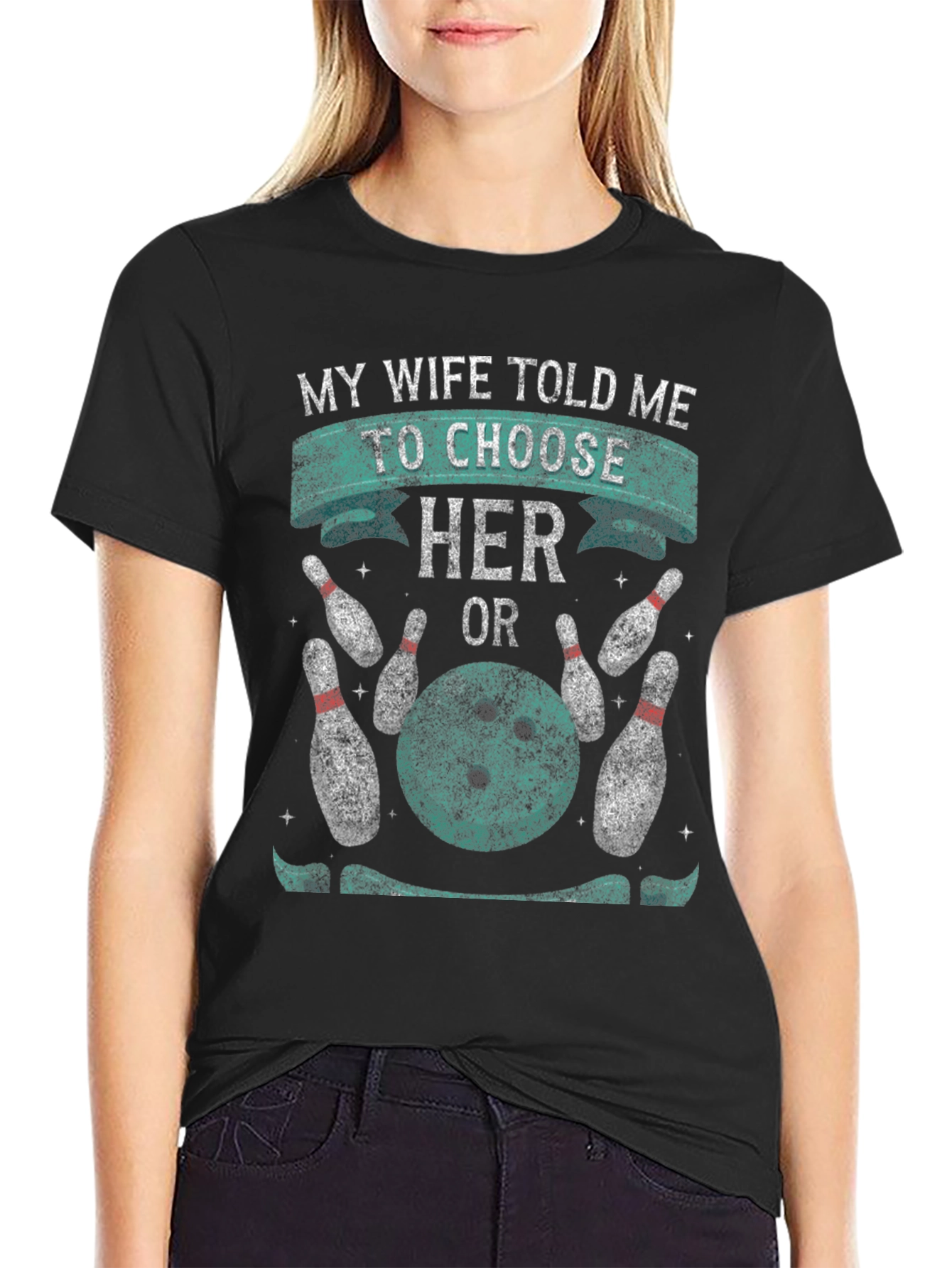 Bowling Choice T-Shirt Funny Husband Tee