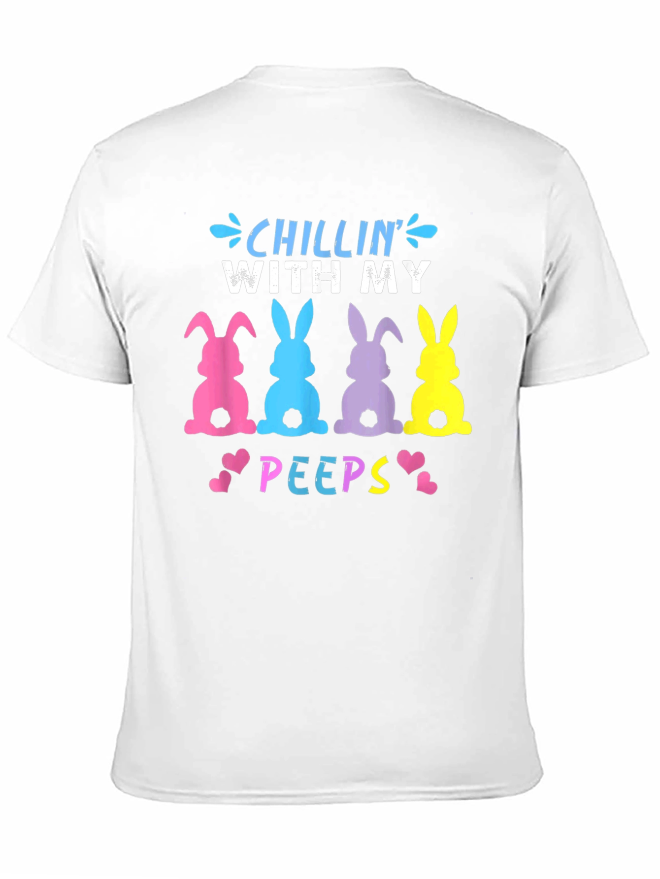 Chillin With My Peeps Easter Bunny T-Shirt