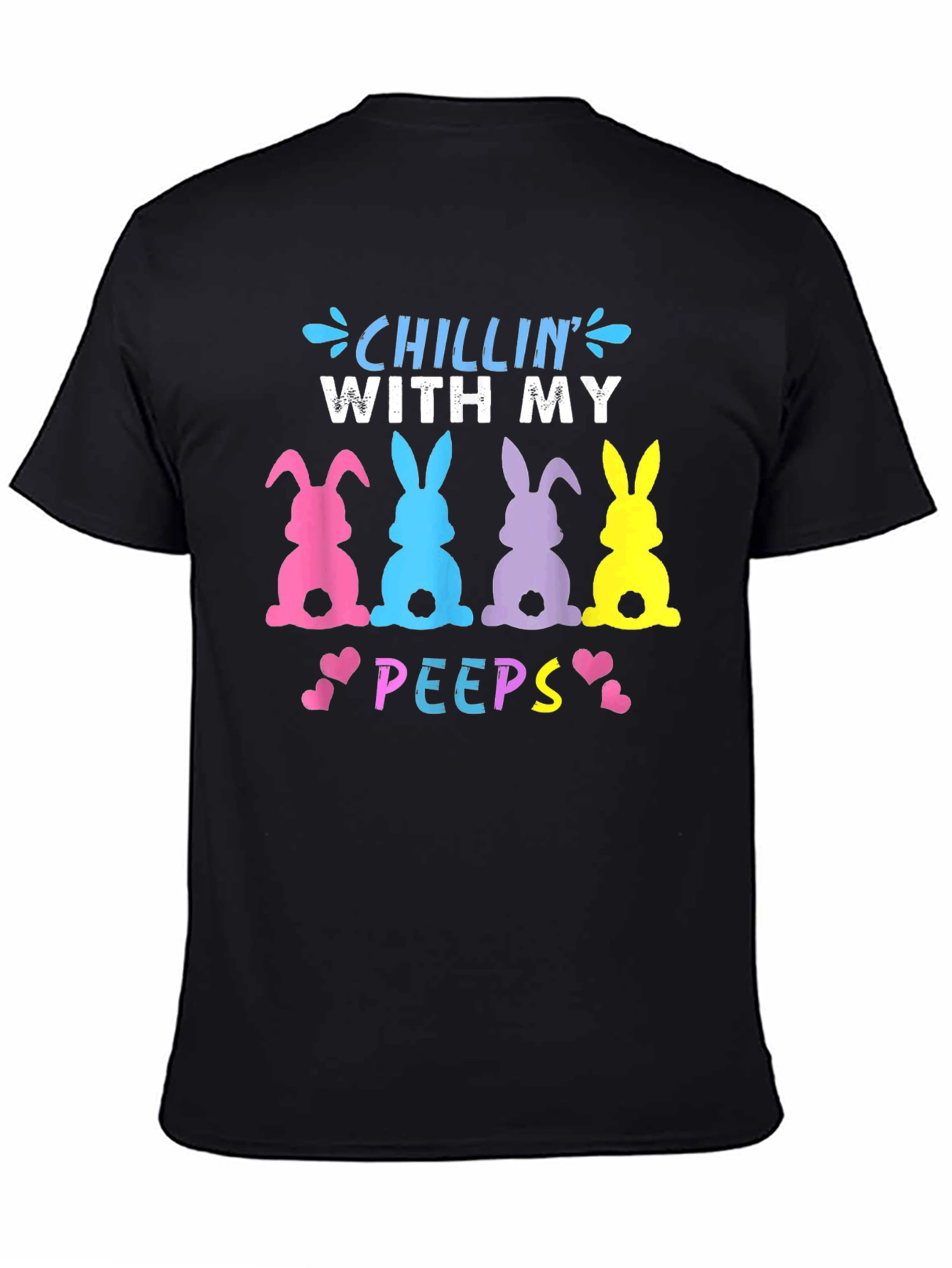 Chillin With My Peeps Easter Bunny T-Shirt