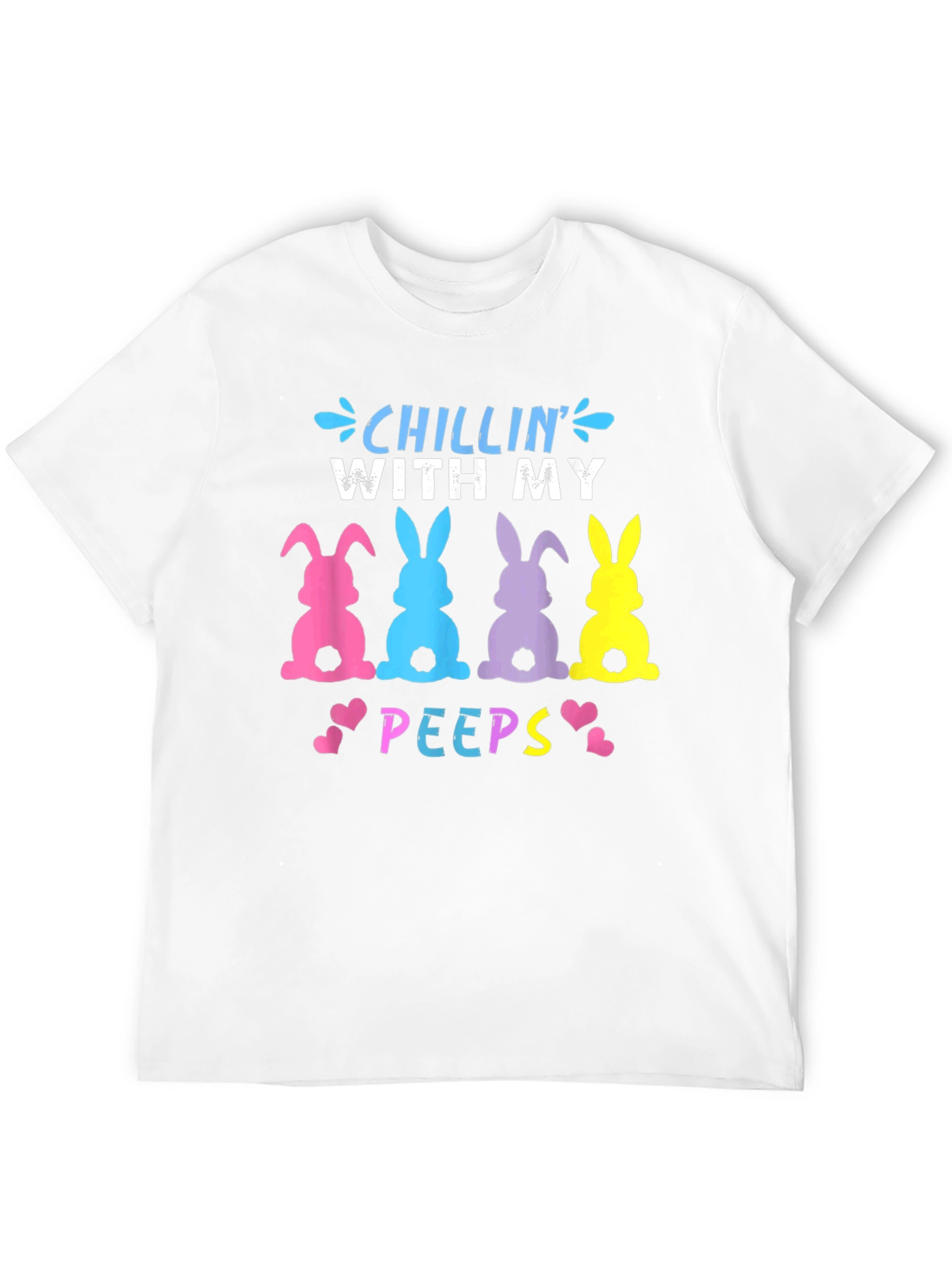 Chillin With My Peeps Easter Bunny T-Shirt