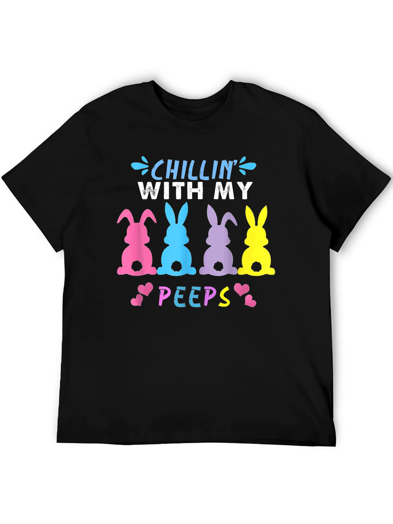 Chillin With My Peeps Easter Bunny T-Shirt