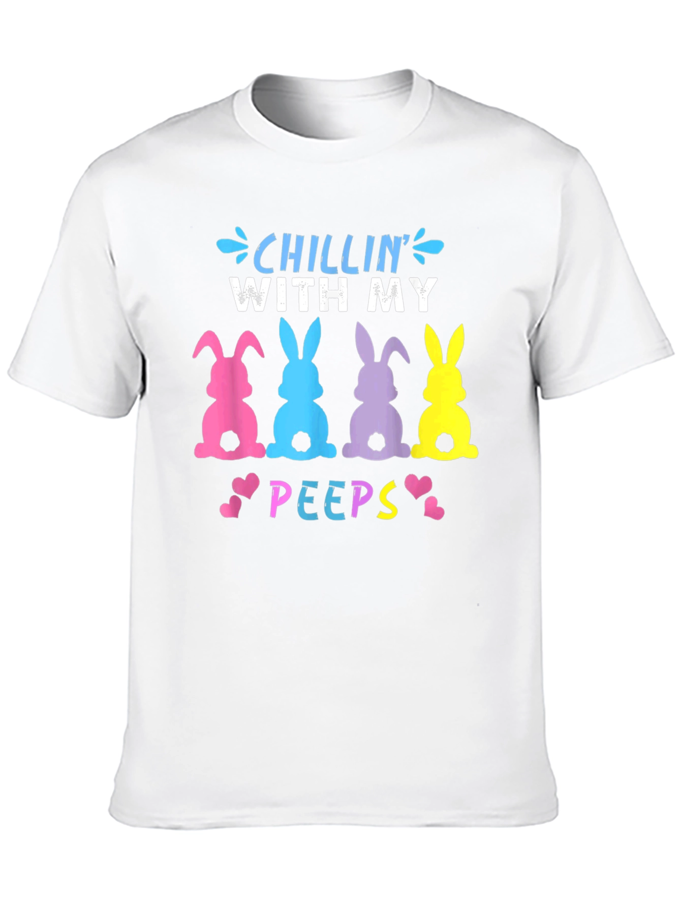 Chillin With My Peeps Easter Bunny T-Shirt