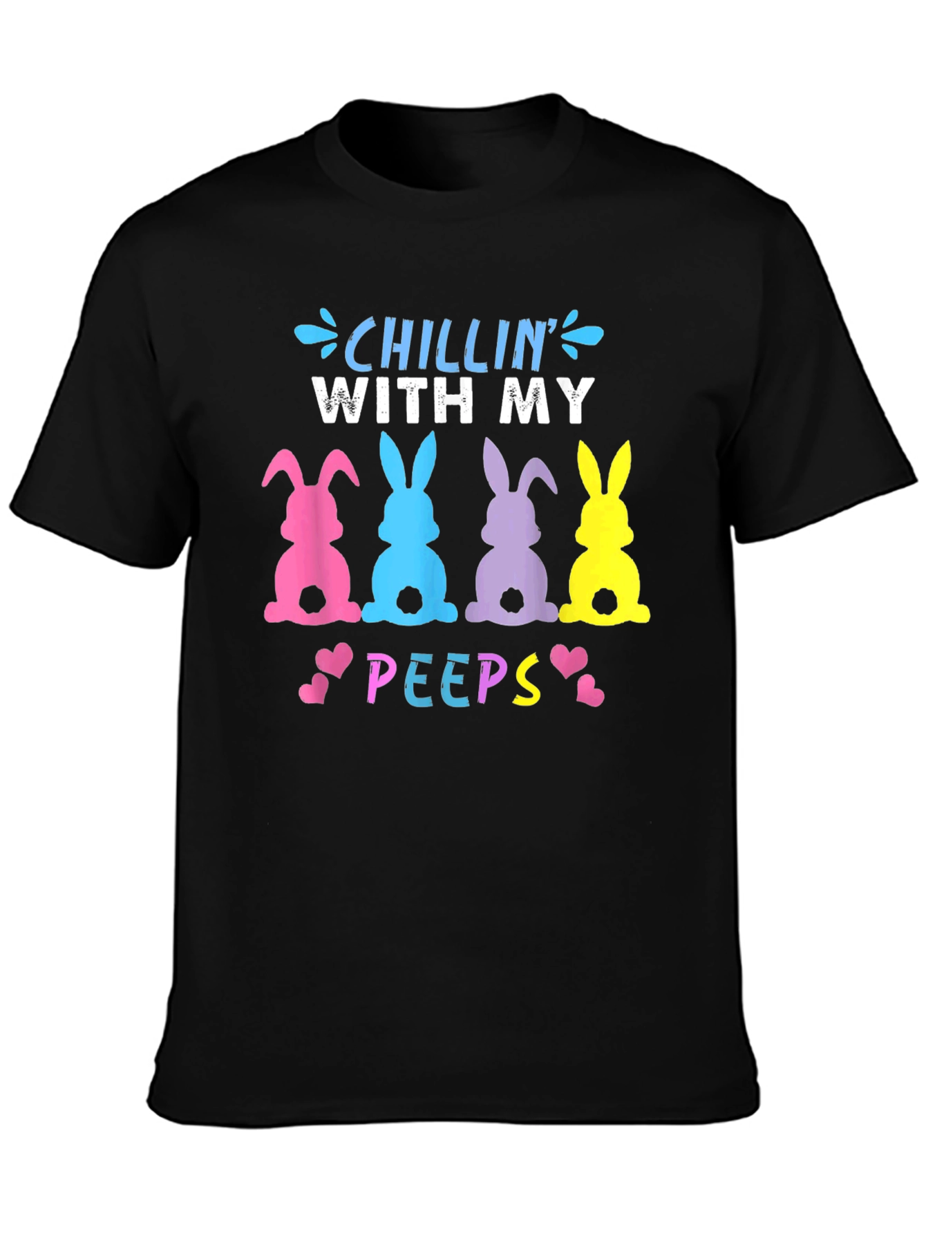 Chillin With My Peeps Easter Bunny T-Shirt