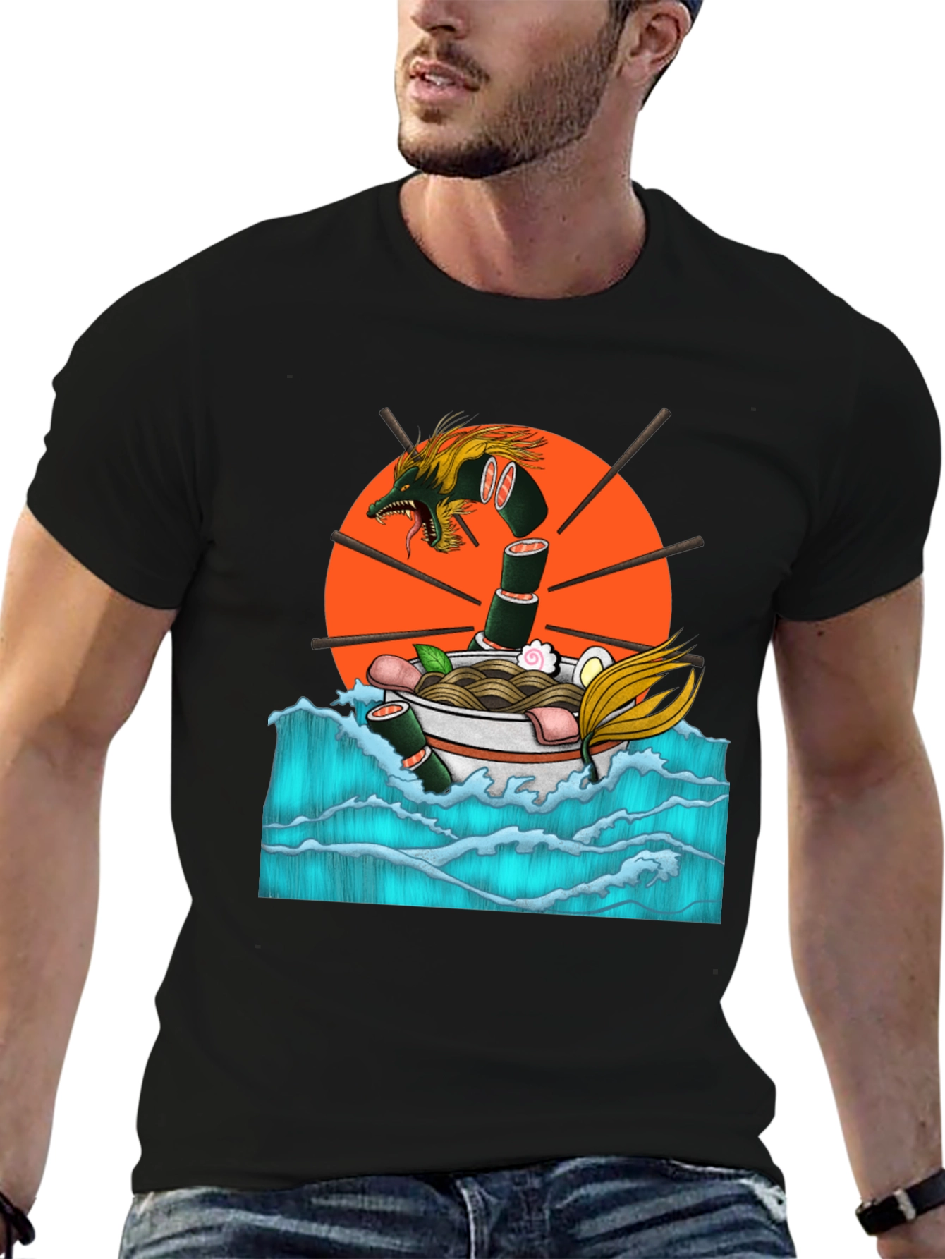 Ramen Dragon Graphic Tee - Comfort & Style