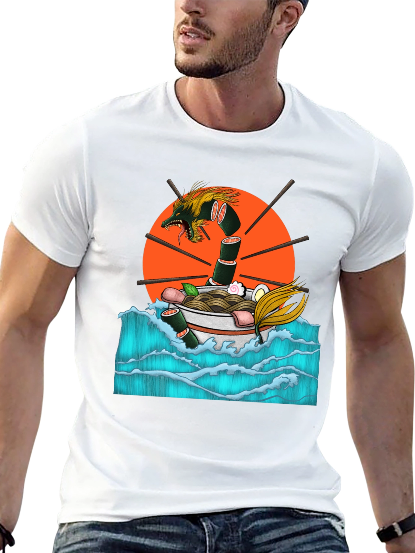 Ramen Dragon Graphic Tee - Comfort & Style
