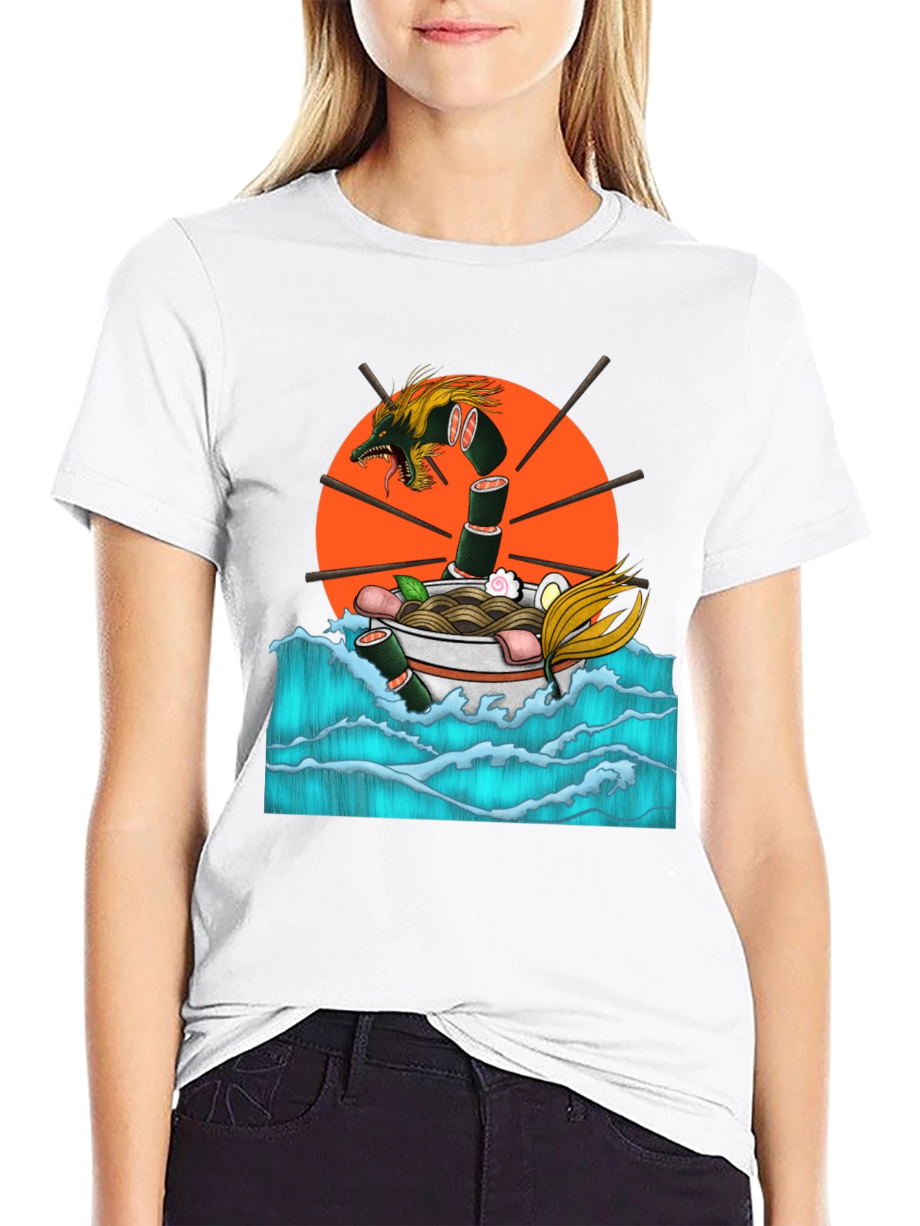Ramen Dragon Graphic Tee - Comfort & Style