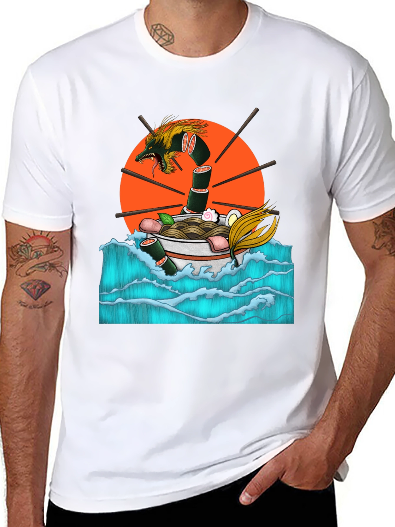 Ramen Dragon Graphic Tee - Comfort & Style
