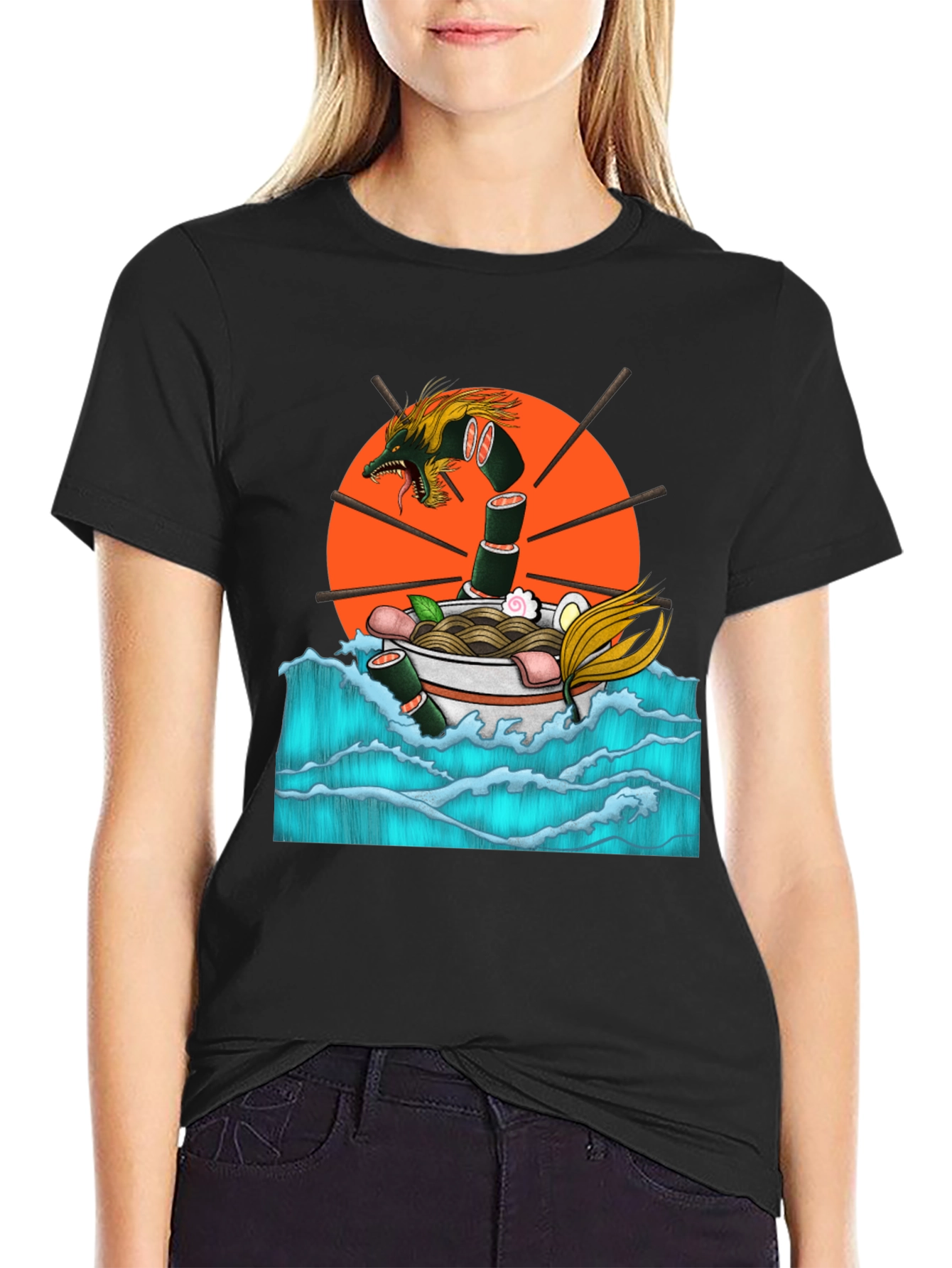 Ramen Dragon Graphic Tee - Comfort & Style