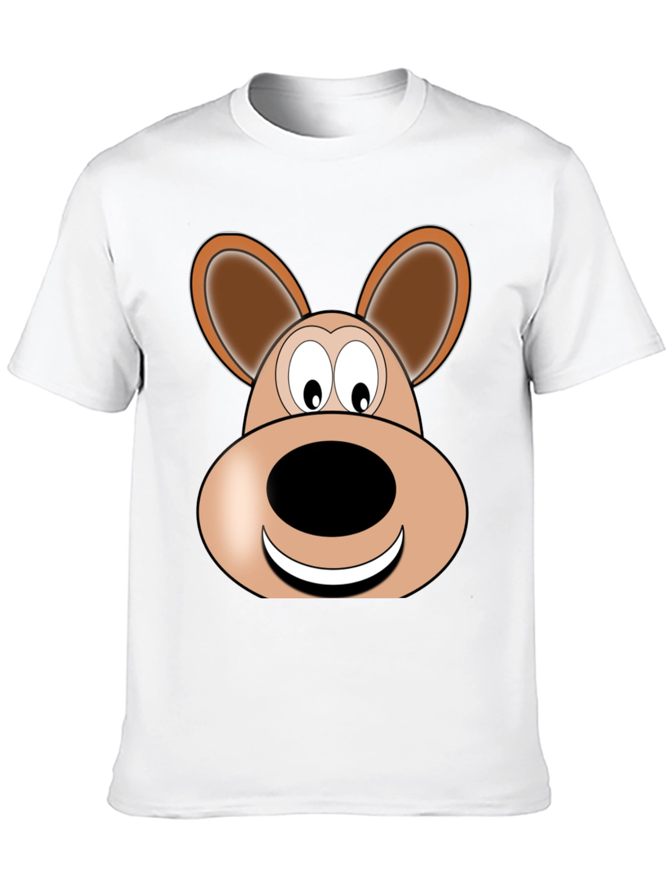 Cartoon Bear Graphic Tee - Unisex Black T-Shirt