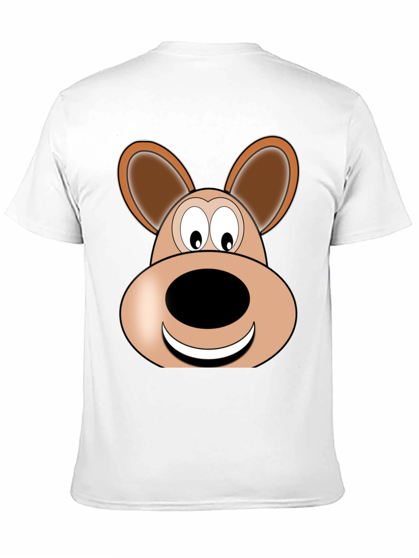 Cartoon Bear Graphic Tee - Unisex Black T-Shirt