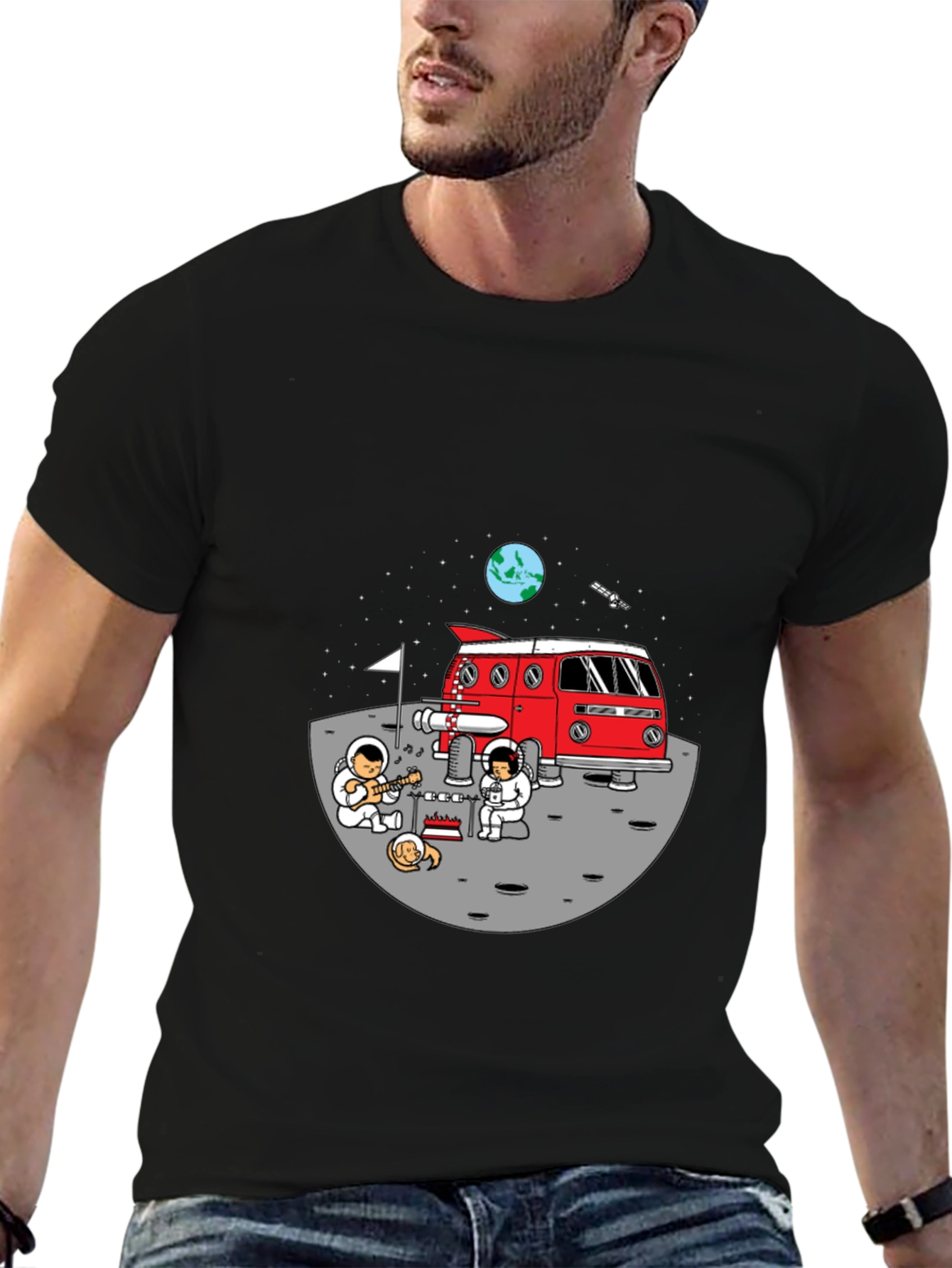 Astronauts on Moon T-Shirt
