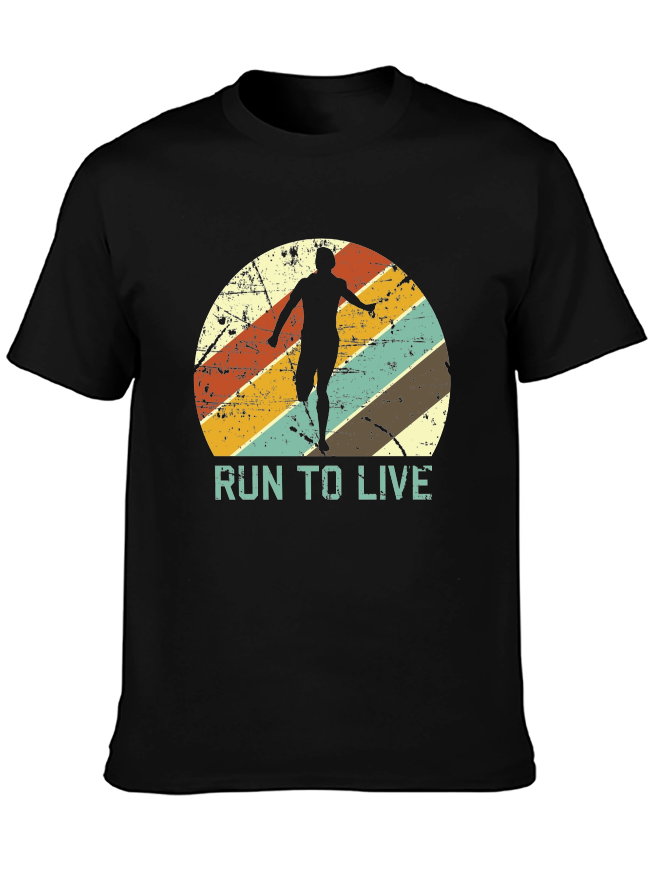 Retro Run To Live Graphic T-Shirt