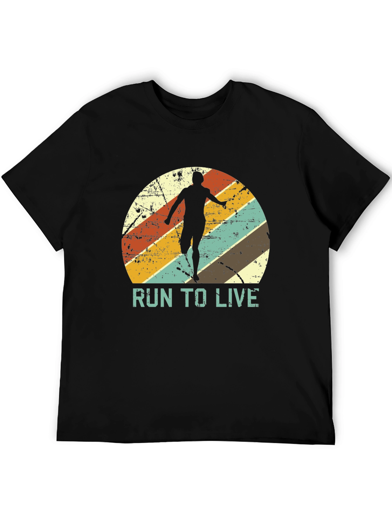 Retro Run To Live Graphic T-Shirt