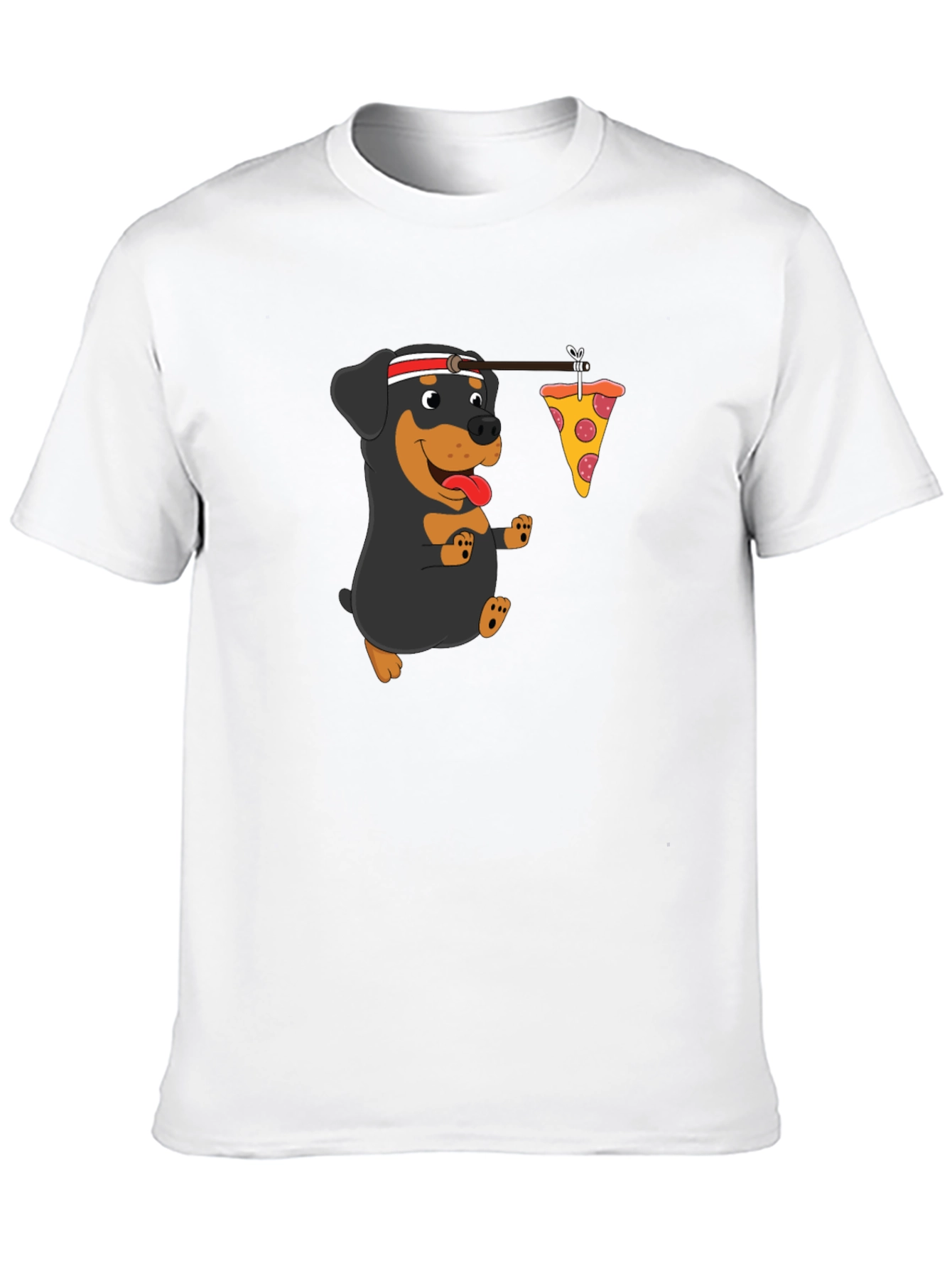 Dog Pizza Run T-Shirt - Black