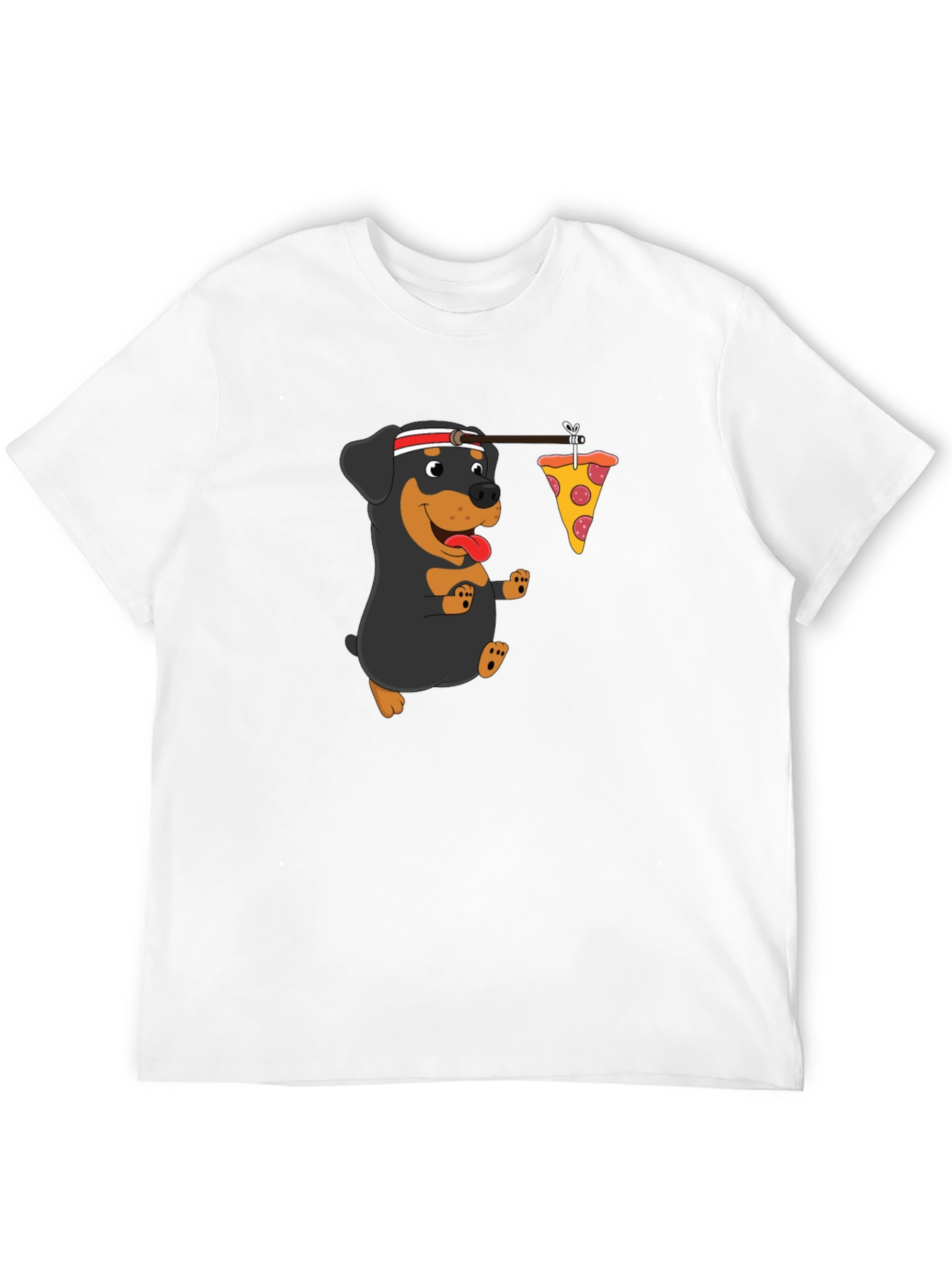 Dog Pizza Run T-Shirt - Black