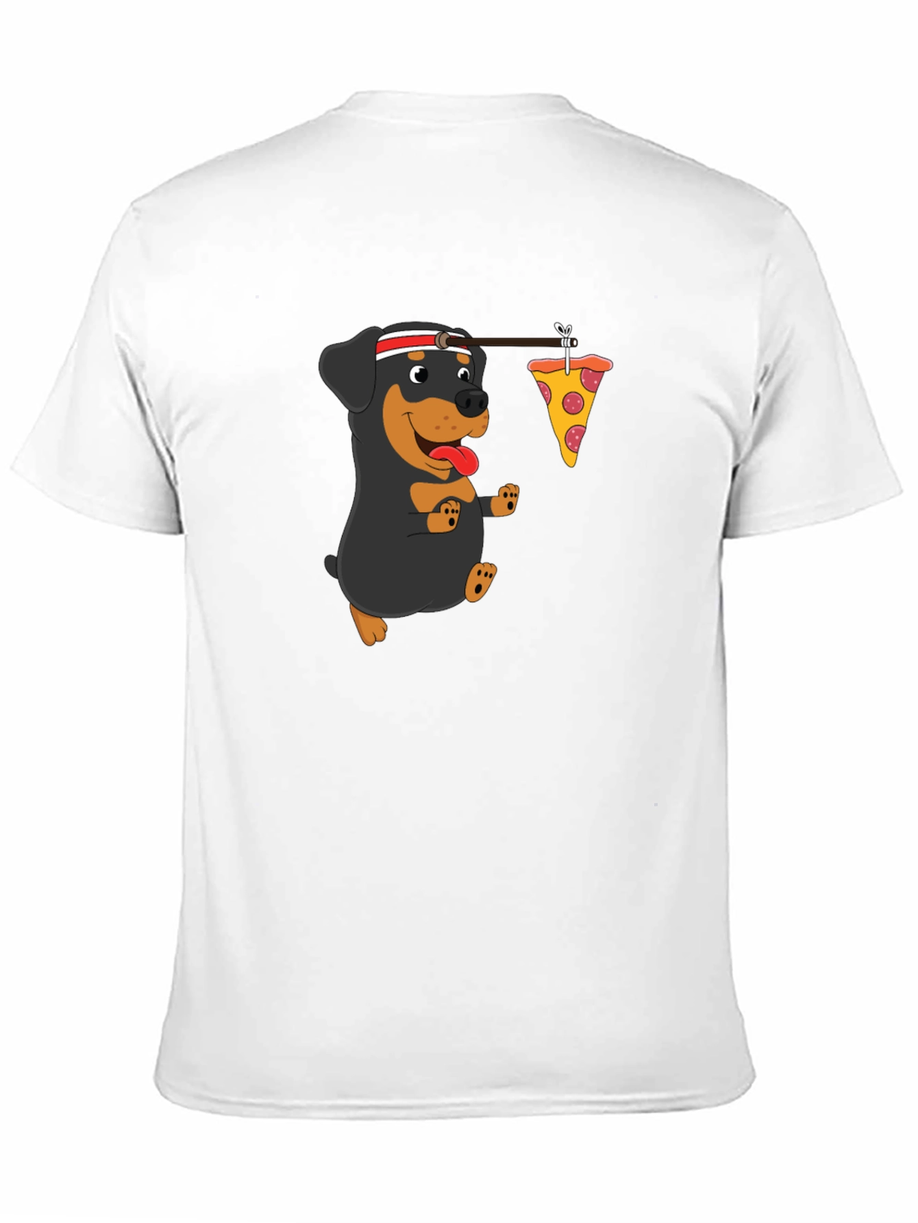 Dog Pizza Run T-Shirt - Black