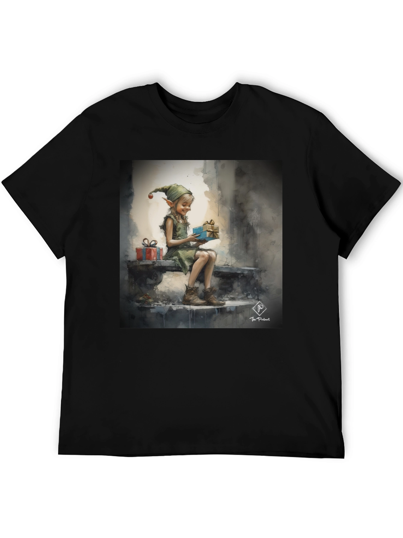 Elf Girl Graphic T-Shirt - Whimsical Holiday Style