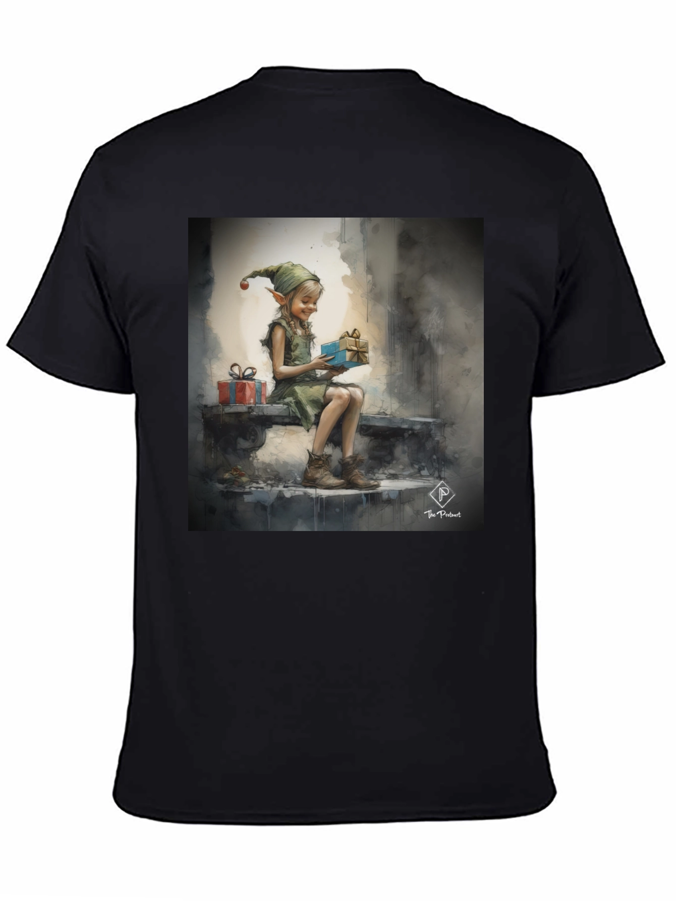 Elf Girl Graphic T-Shirt - Whimsical Holiday Style