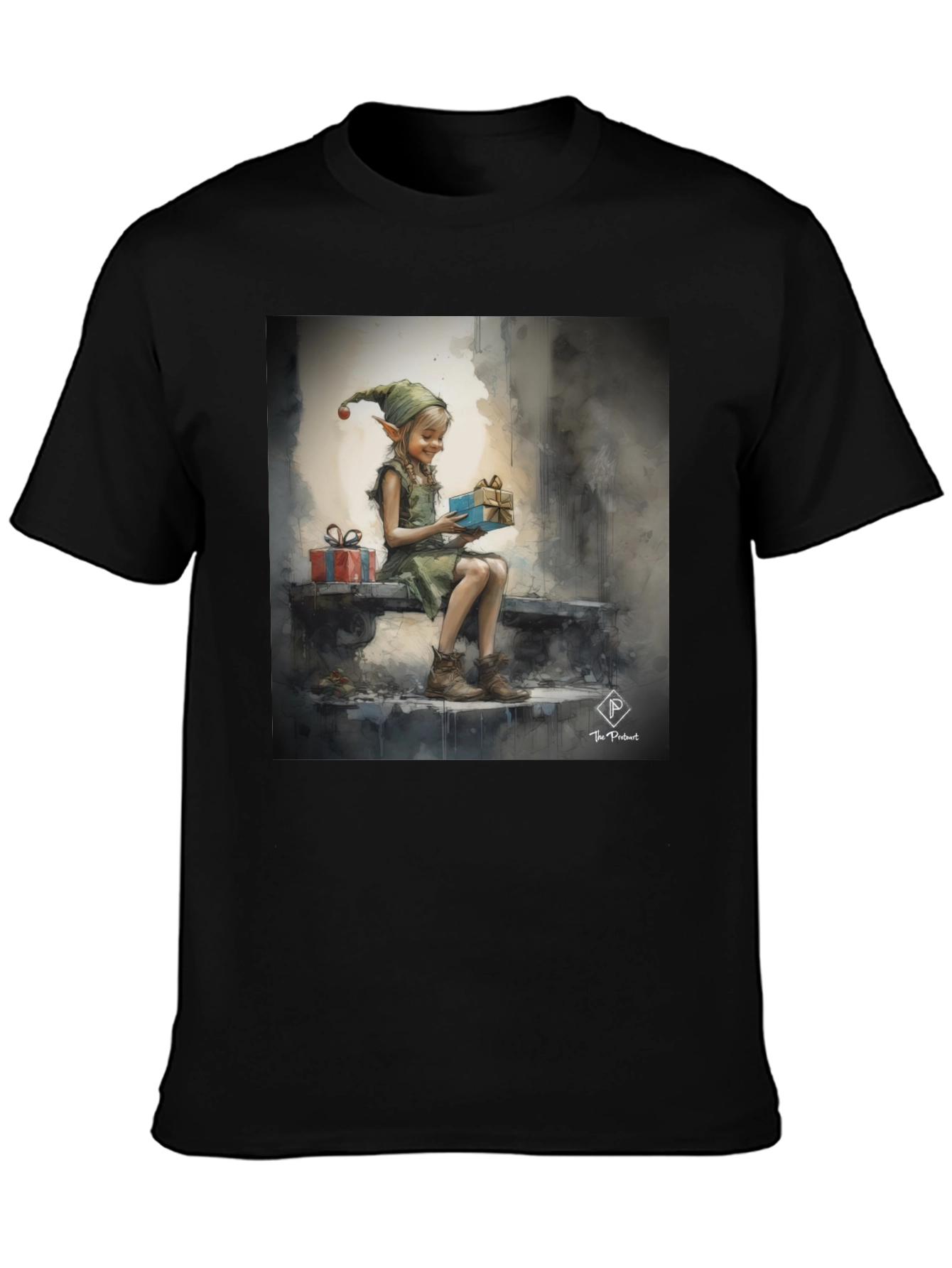 Elf Girl Graphic T-Shirt - Whimsical Holiday Style