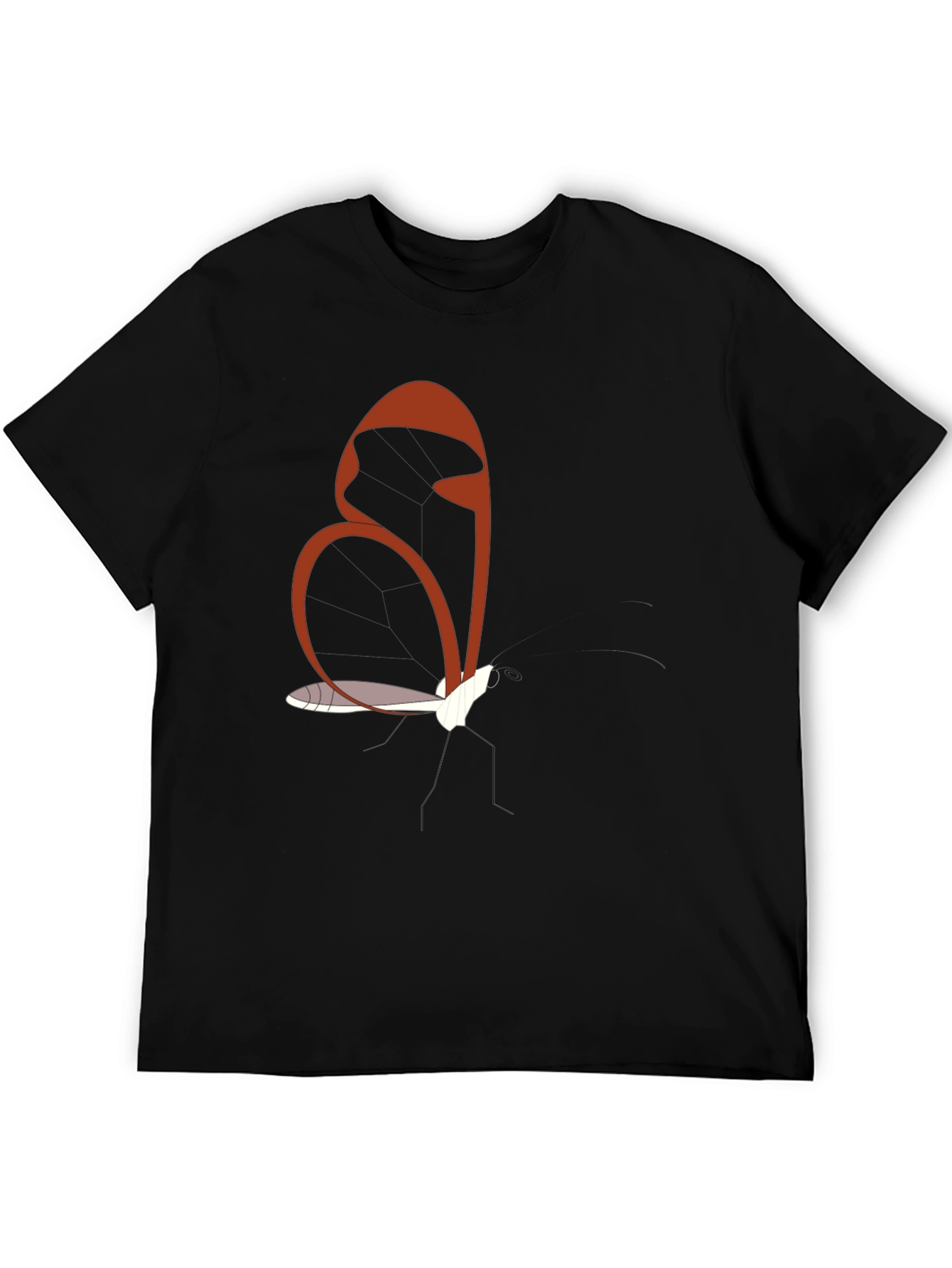 Abstract Fox Black Cotton Tee