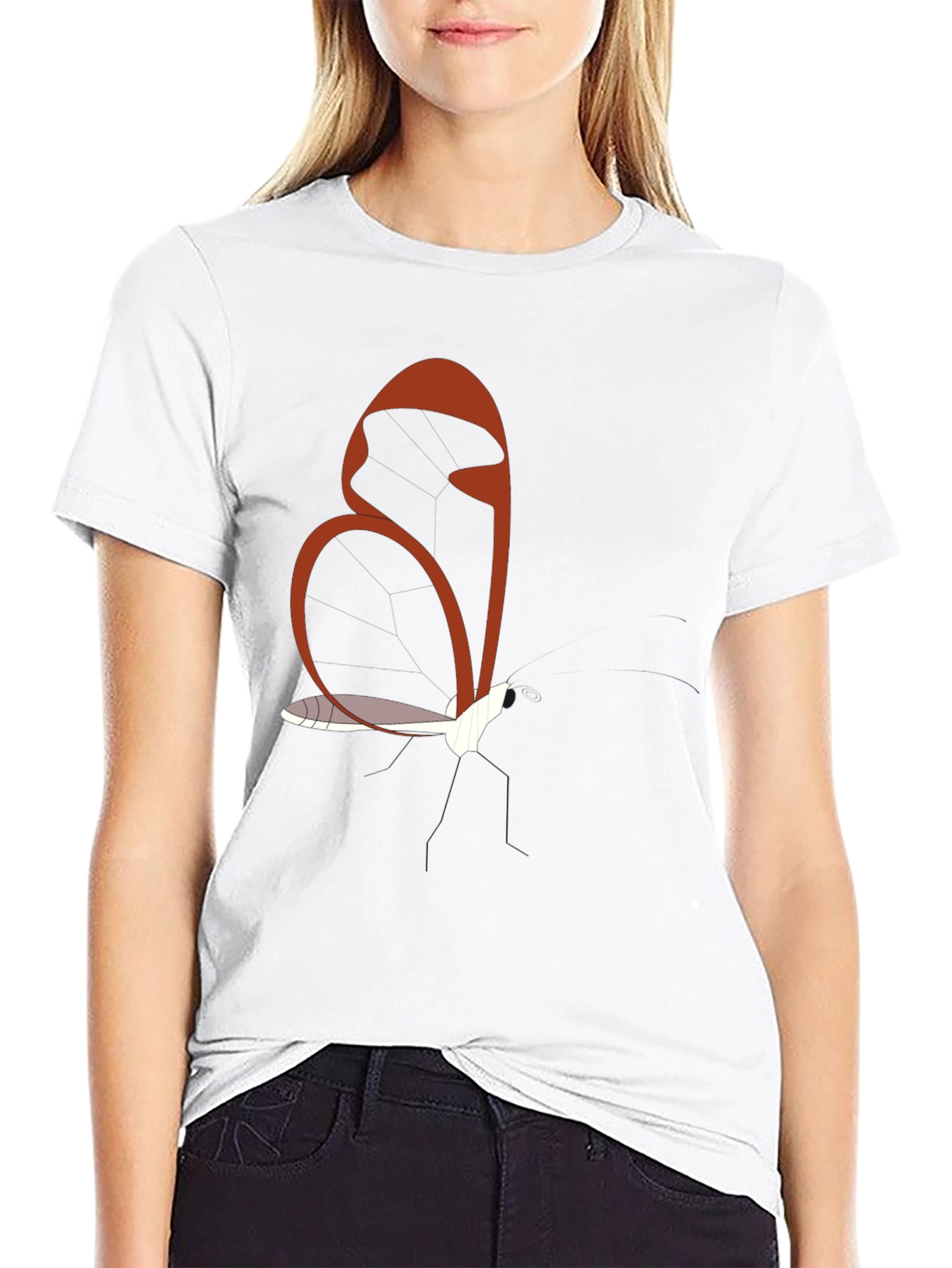 Abstract Fox Black Cotton Tee
