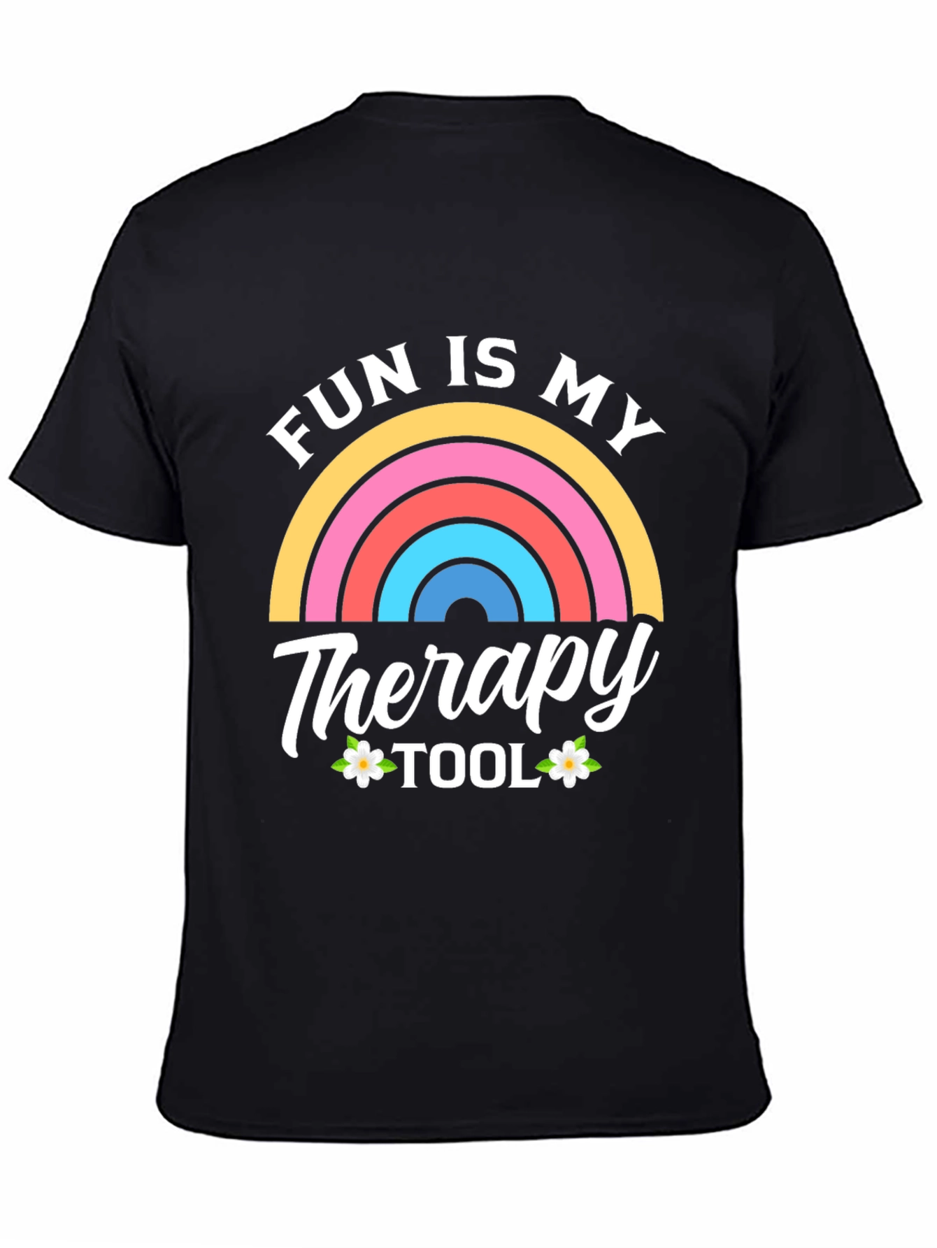 Fun Is My Therapy Tool Black T-Shirt
