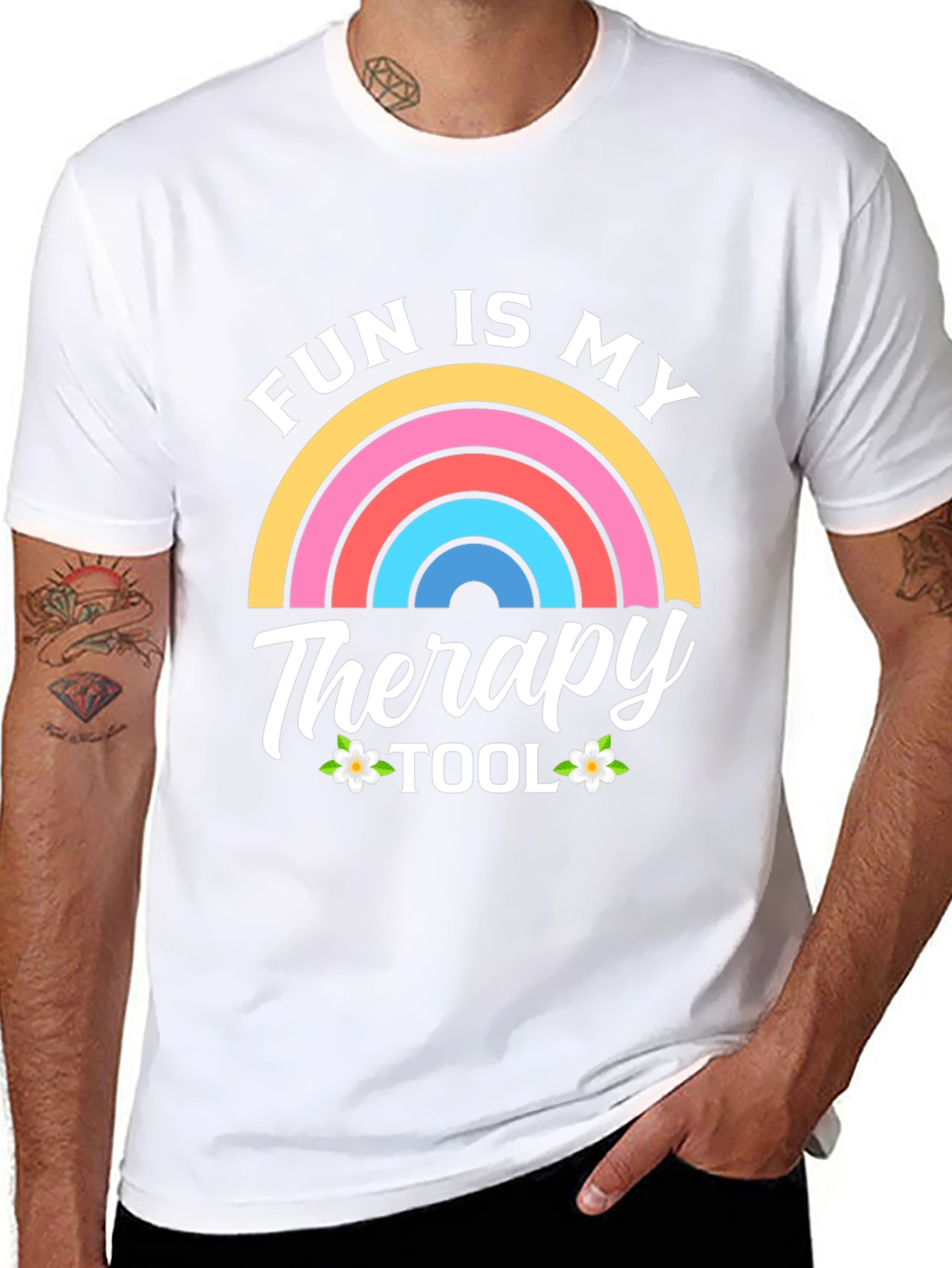 Fun Is My Therapy Tool Black T-Shirt
