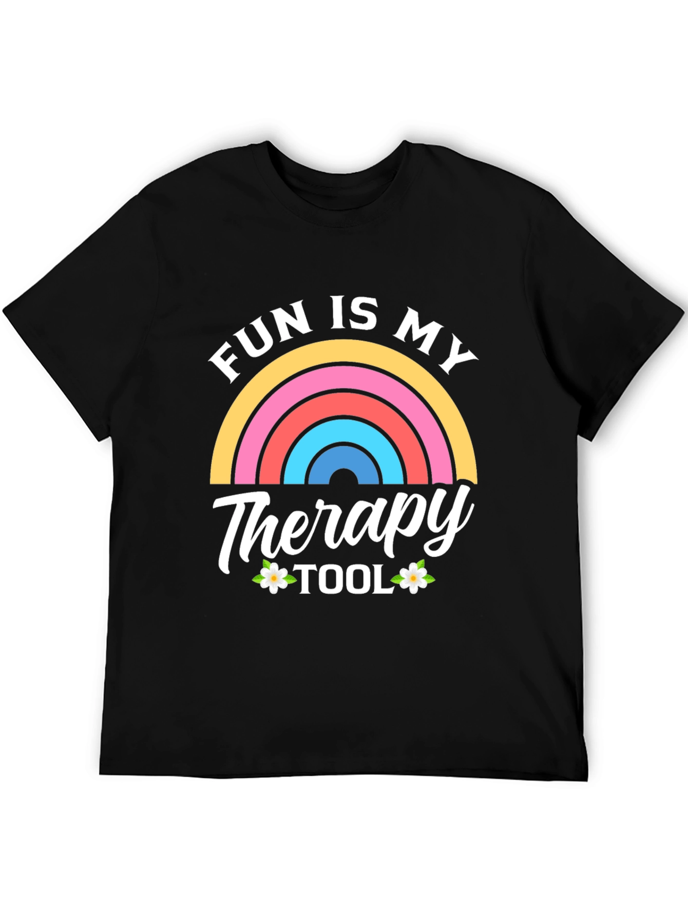 Fun Is My Therapy Tool Black T-Shirt