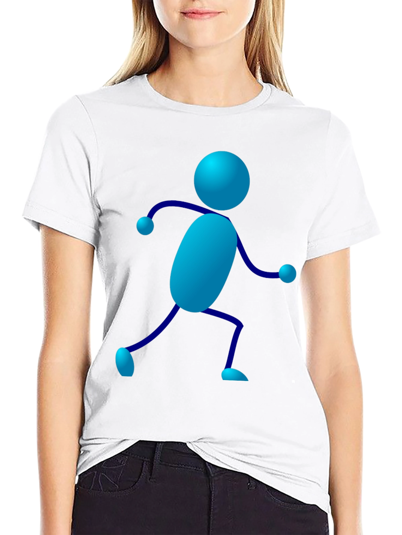 Novelty Stick Figure Graphic Tee