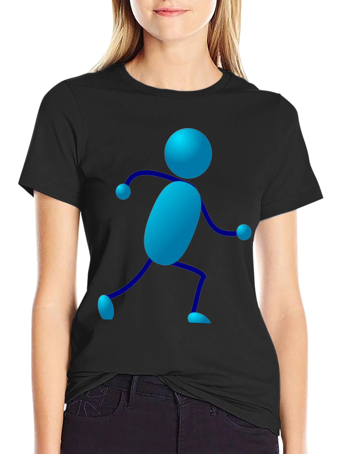 Novelty Stick Figure Graphic Tee