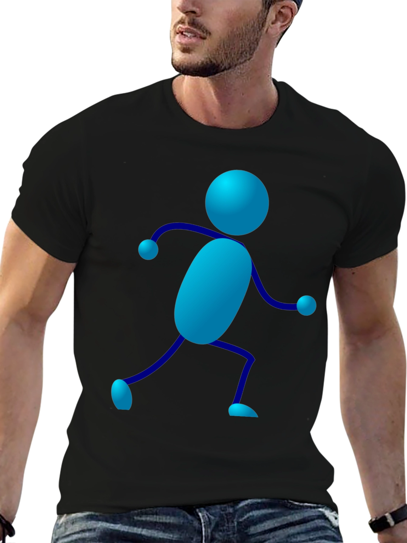 Novelty Stick Figure Graphic Tee