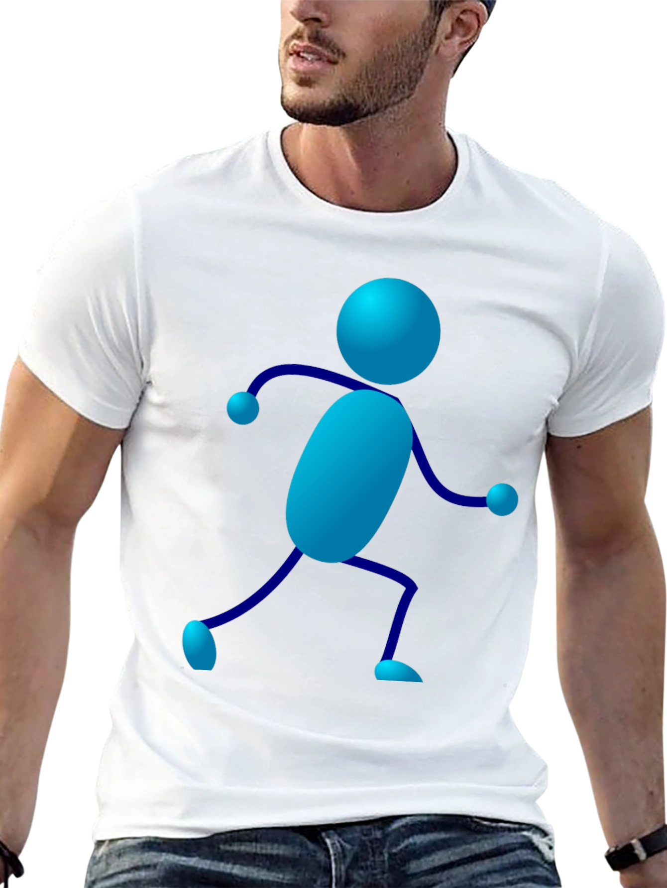 Novelty Stick Figure Graphic Tee