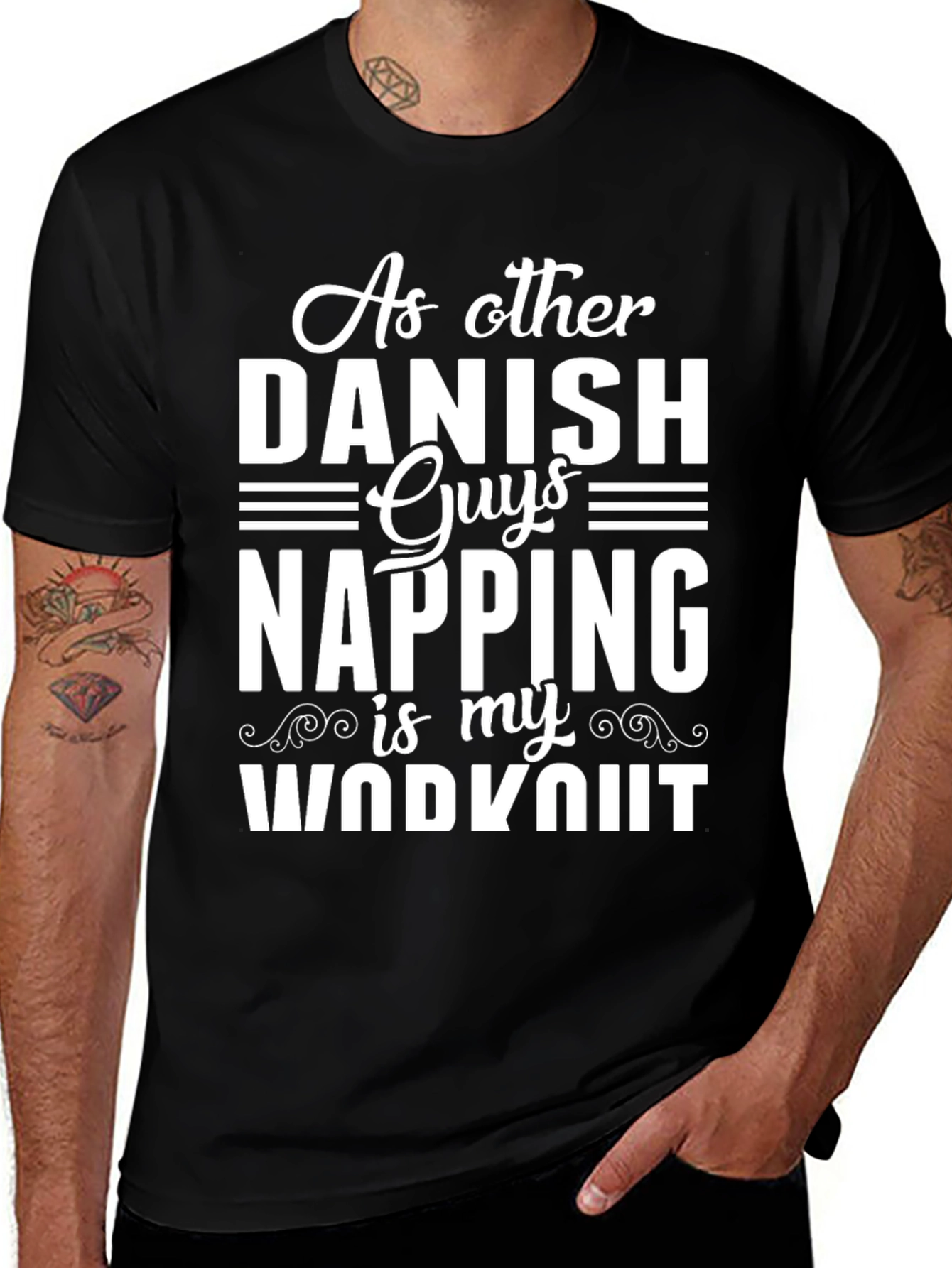 Funny Danish Napping Workout T-Shirt