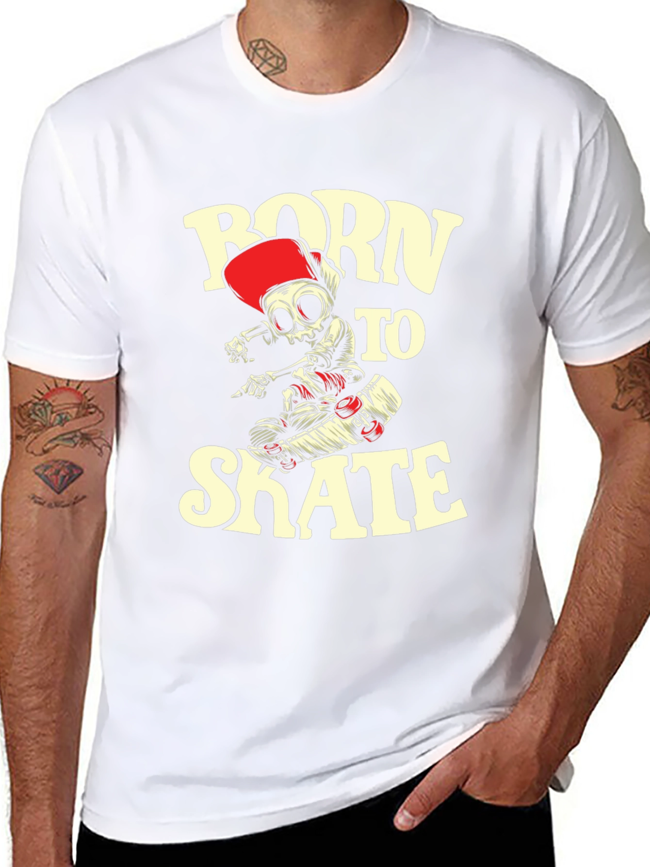 Born to Skate Graphic Tee - Black